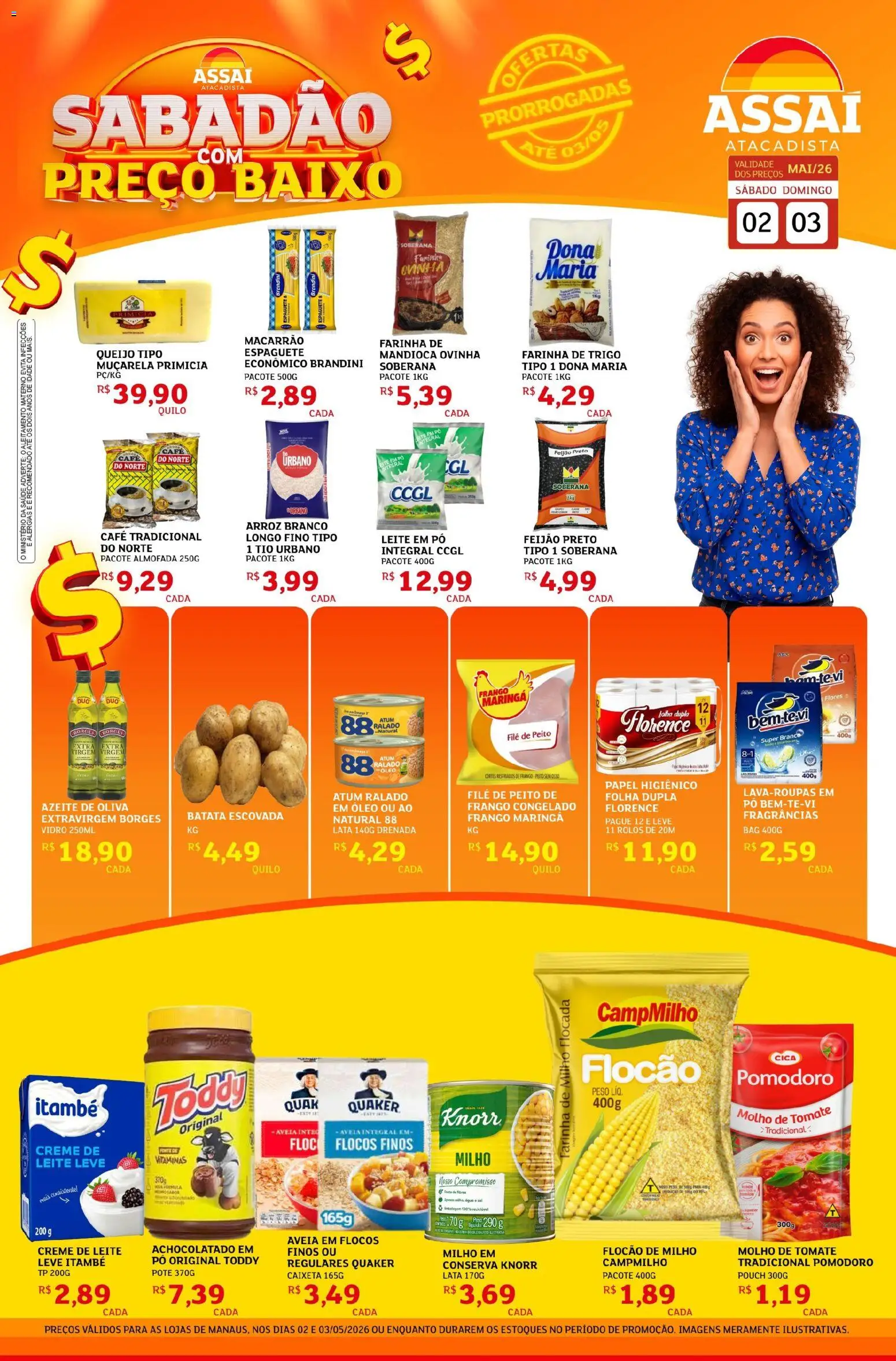 Pré-Visualização do folheto "Assaí Atacadista ofertas - AM" da loja Assaí Atacadista válido a partir de 02/05/2026