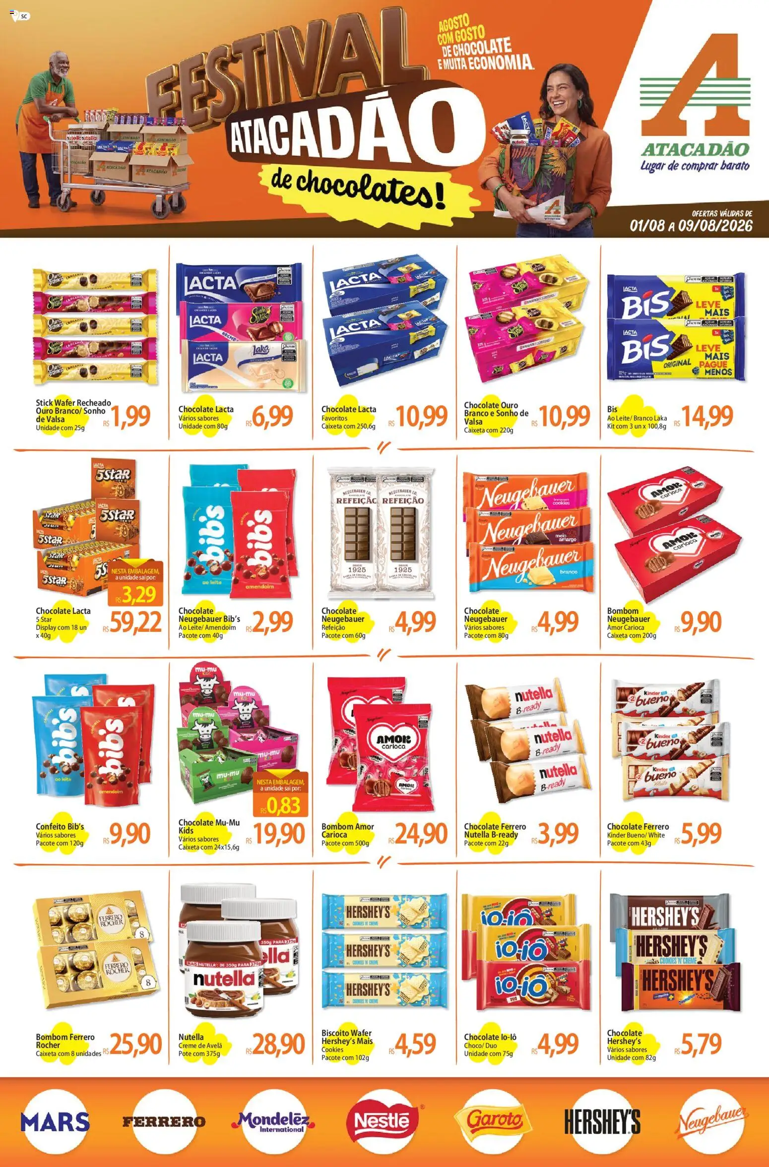 Pré-Visualização do folheto "Atacadão ofertas - SC" da loja Atacadão válido a partir de 01/08/2026