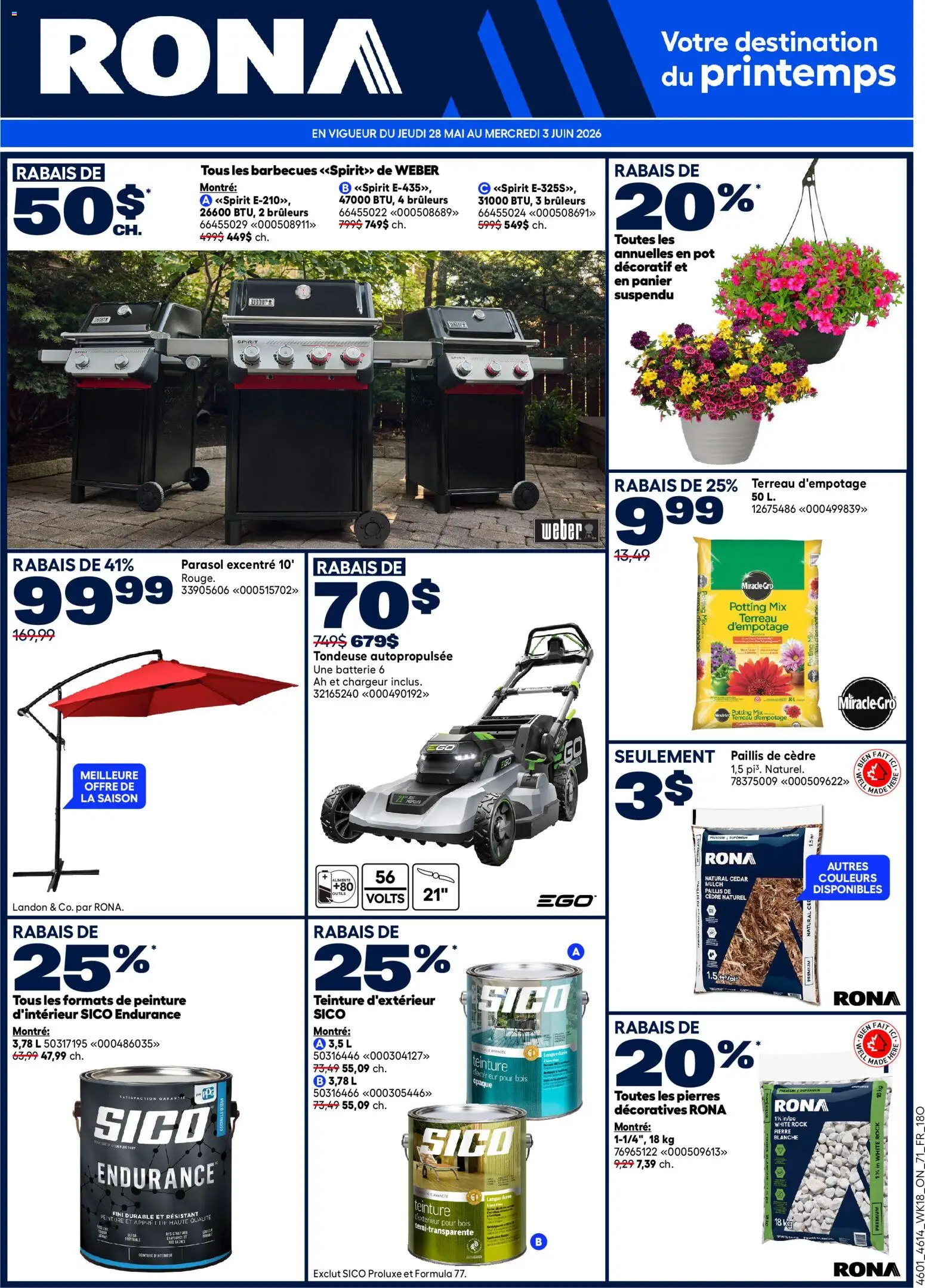 Preview of leaflet Rona circulaire from shop Rona is valid from May 28, 2026