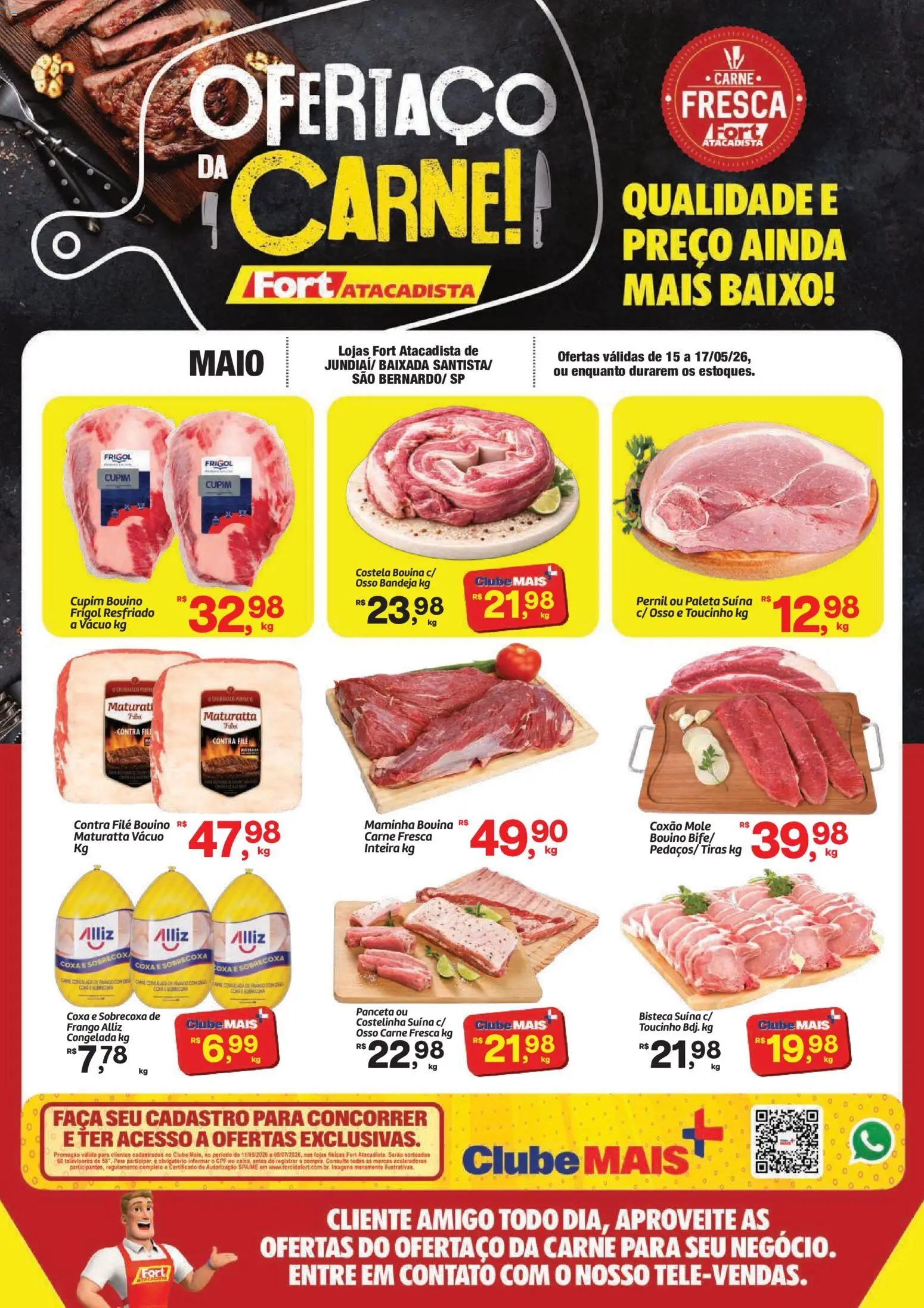 Pré-Visualização do folheto "Fort Atacadista ofertas da Carne" da loja Fort Atacadista válido a partir de 15/05/2026