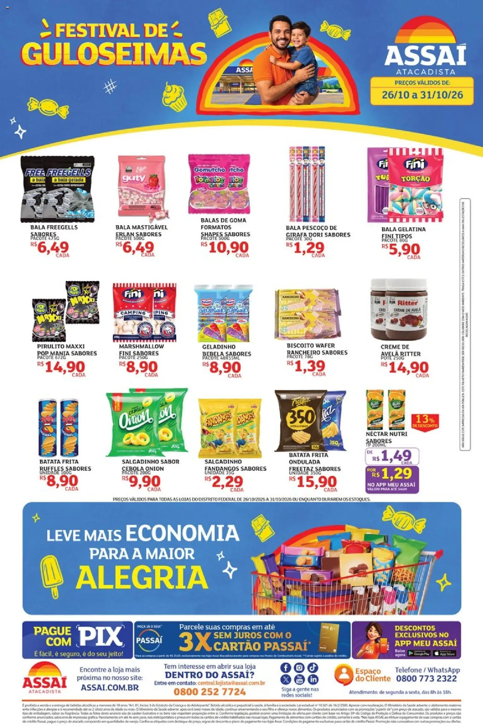 Pré-Visualização do folheto "Assaí Atacadista ofertas - DF" da loja Assaí Atacadista válido a partir de 26/10/2026