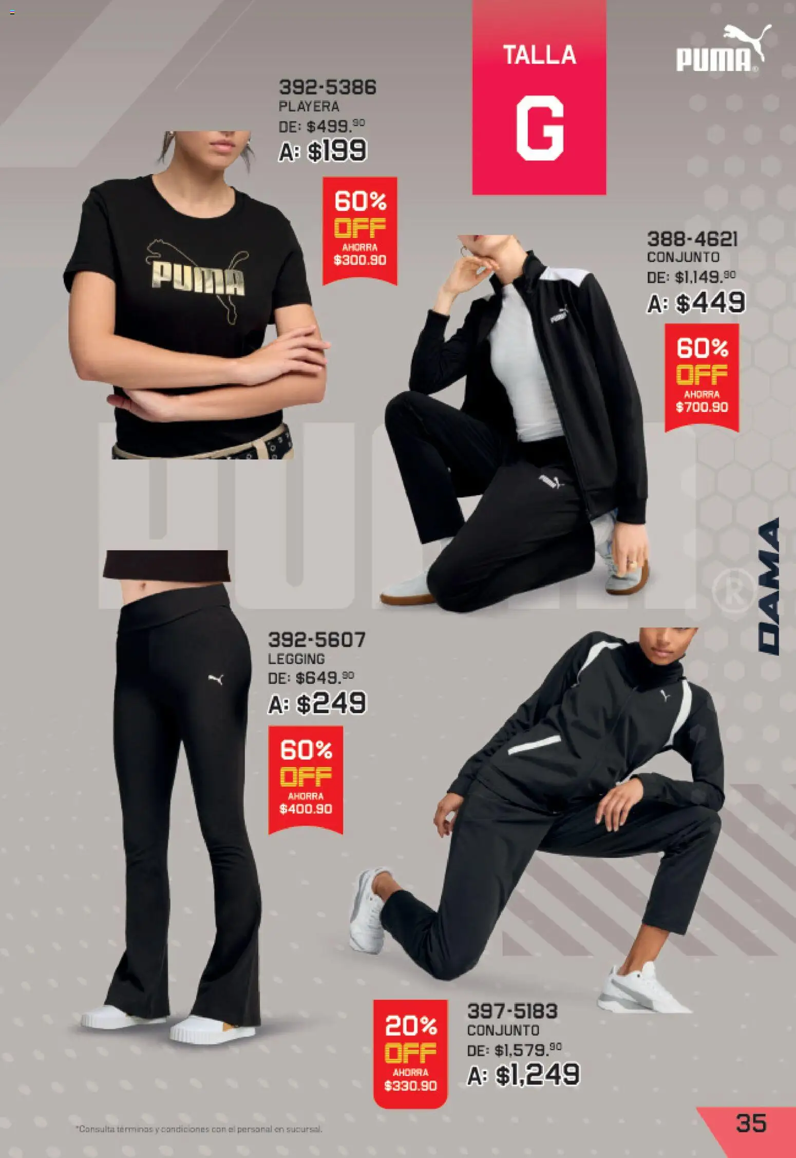 Vista previa las ofertas de la tienda Andrea - Andrea catálogo Lo mejor de marcas desde el 27/09/2026 - Playera, Conjunto