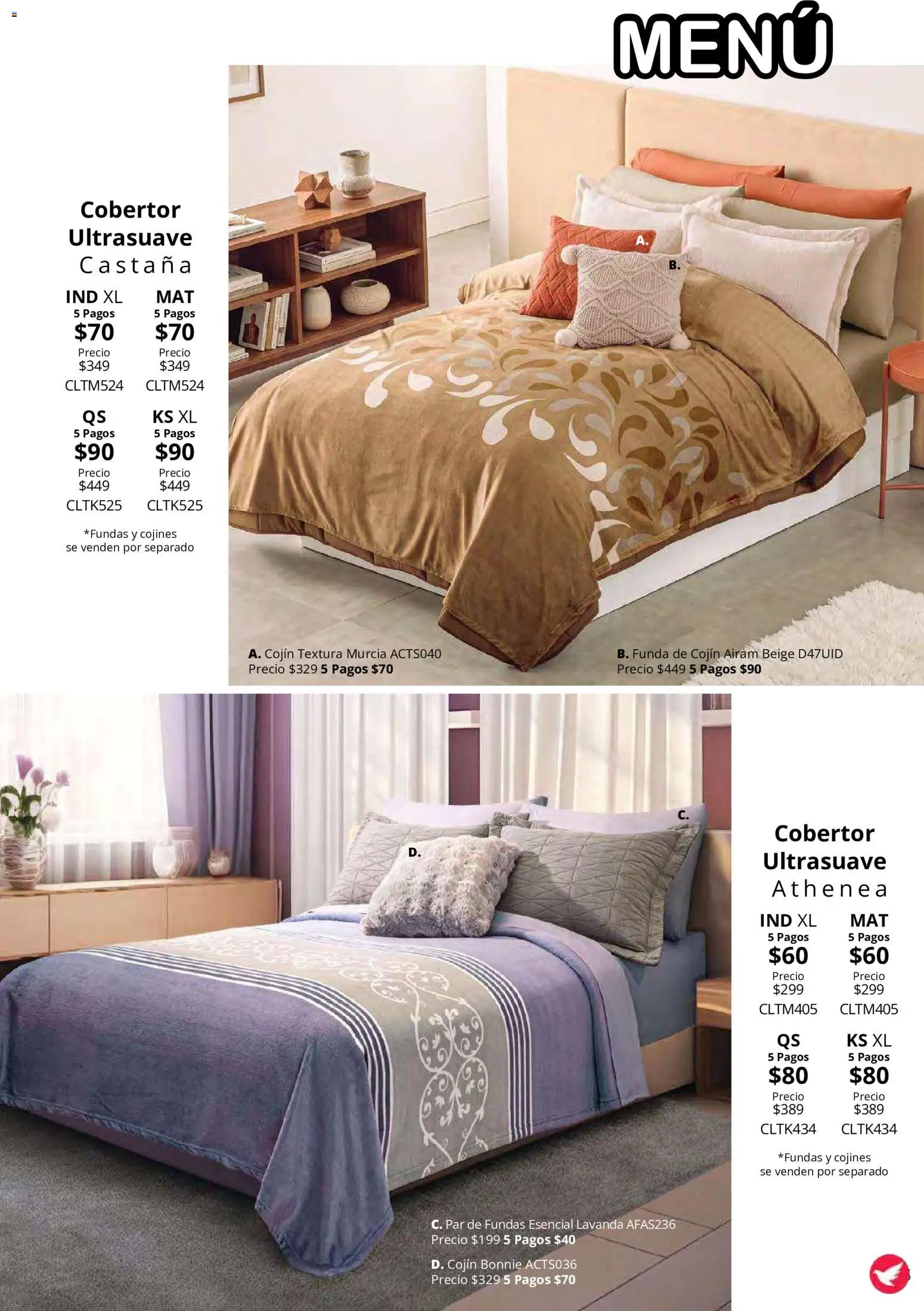 Vista previa las ofertas de la tienda Colchas Concord - Colchas Concord catálogo Colección Cobertor Calor de Hogar desde el 15/10/2026 