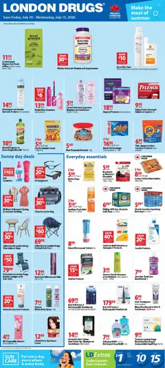 Preview of leaflet London Drugs weekly flyer / circulaire from shop London Drugs is valid from Jul 10, 2026