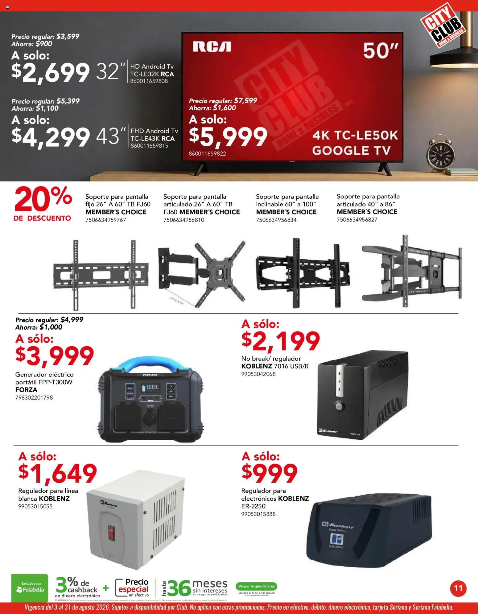 Vista previa las ofertas de la tienda City Club - City Club catálogo desde el 03/08/2026 