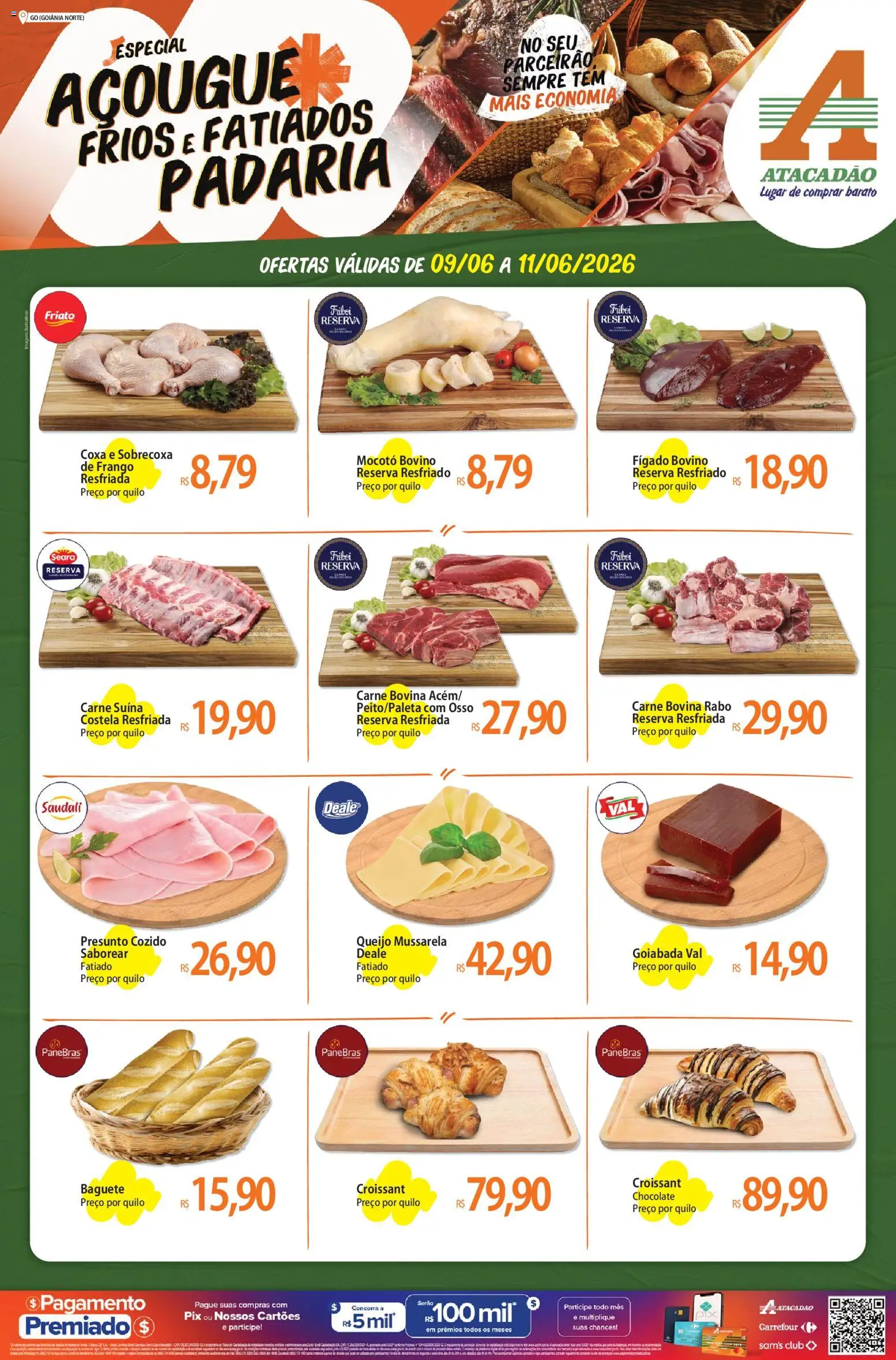 Pré-Visualização do folheto "Atacadão ofertas - GO" da loja Atacadão válido a partir de 09/06/2026