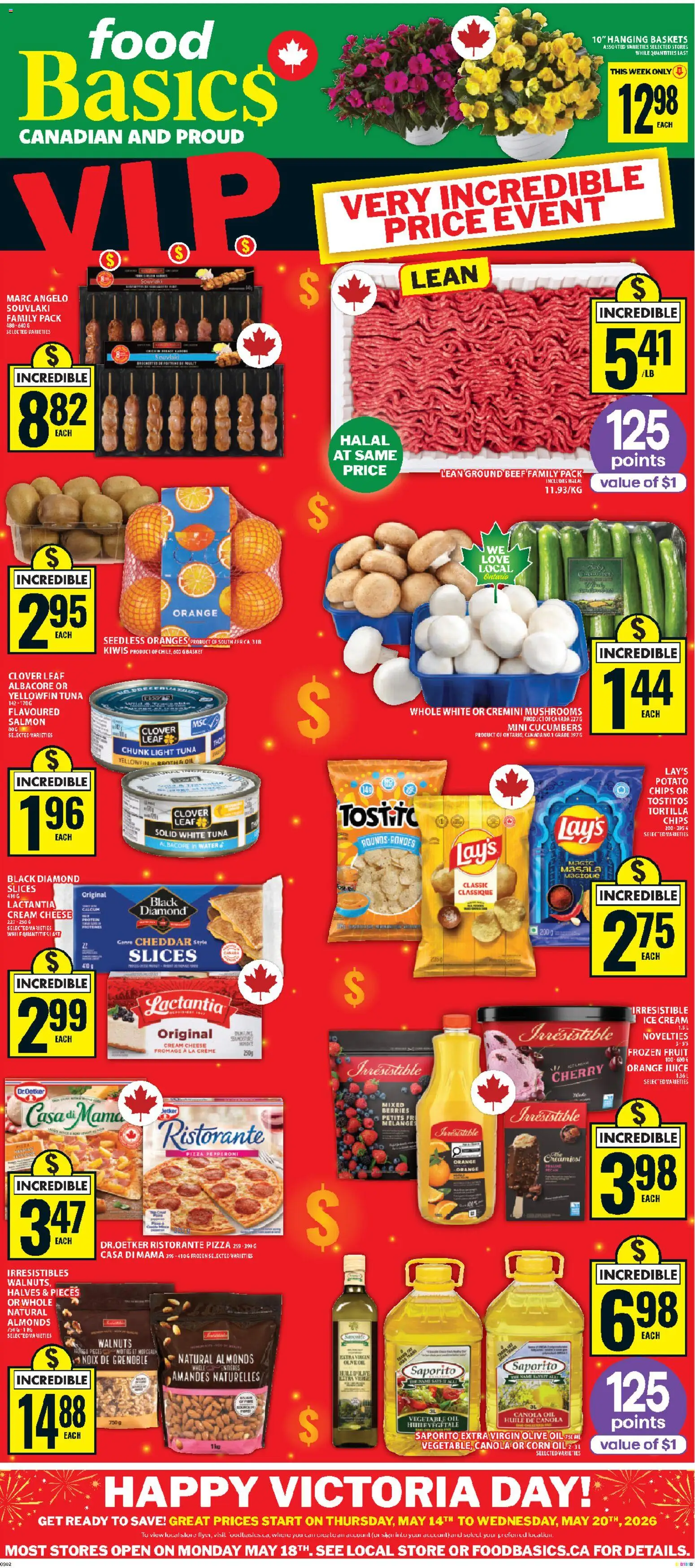 Preview of leaflet Food Basics weekly flyer / circulaire from shop Food Basics is valid from May 14, 2026