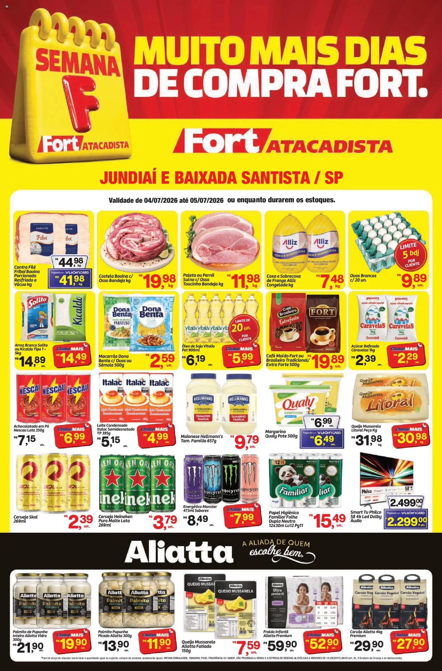 Pré-Visualização do folheto "Fort Atacadista - Ofertas da semana" da loja Fort Atacadista válido a partir de 04/07/2026
