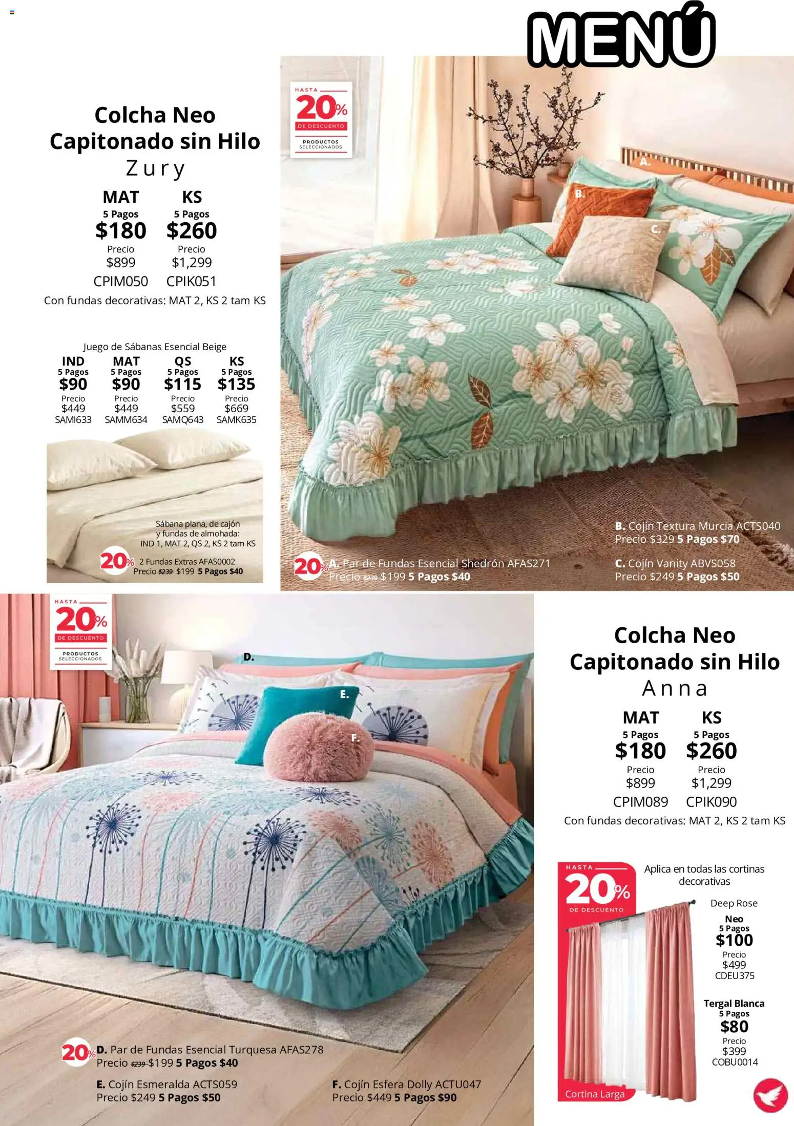 Vista previa las ofertas de la tienda Colchas Concord - Colchas Concord catálogo desde el 01/08/2026 