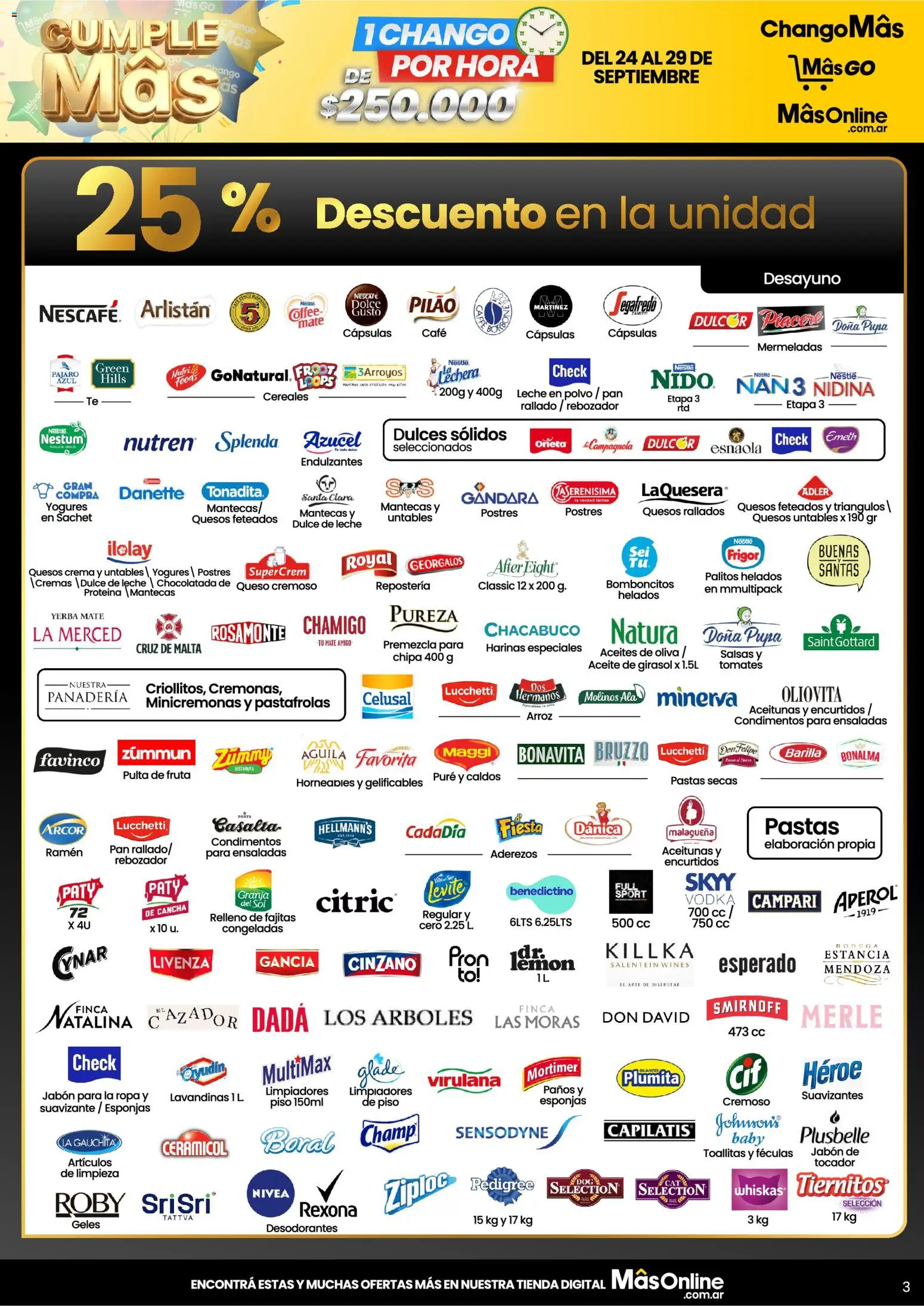 Vista previa del folleto de la tienda Changomas válido desde el 24/09/2026 