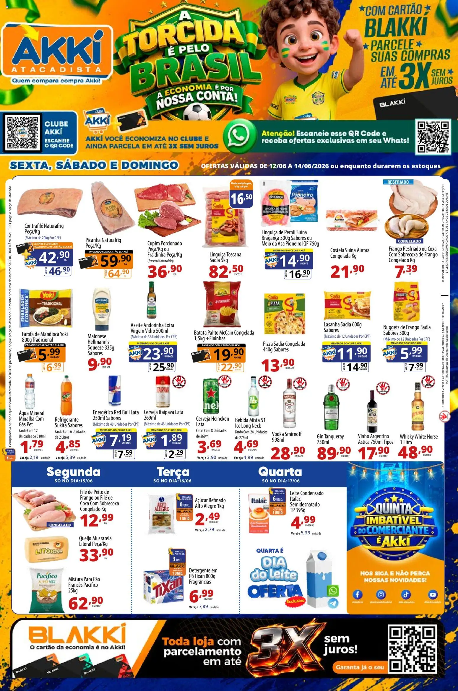 Pré-Visualização do folheto "Akki Atacadista - Ofertas da semana" da loja Akki Atacadista válido a partir de 12/06/2026