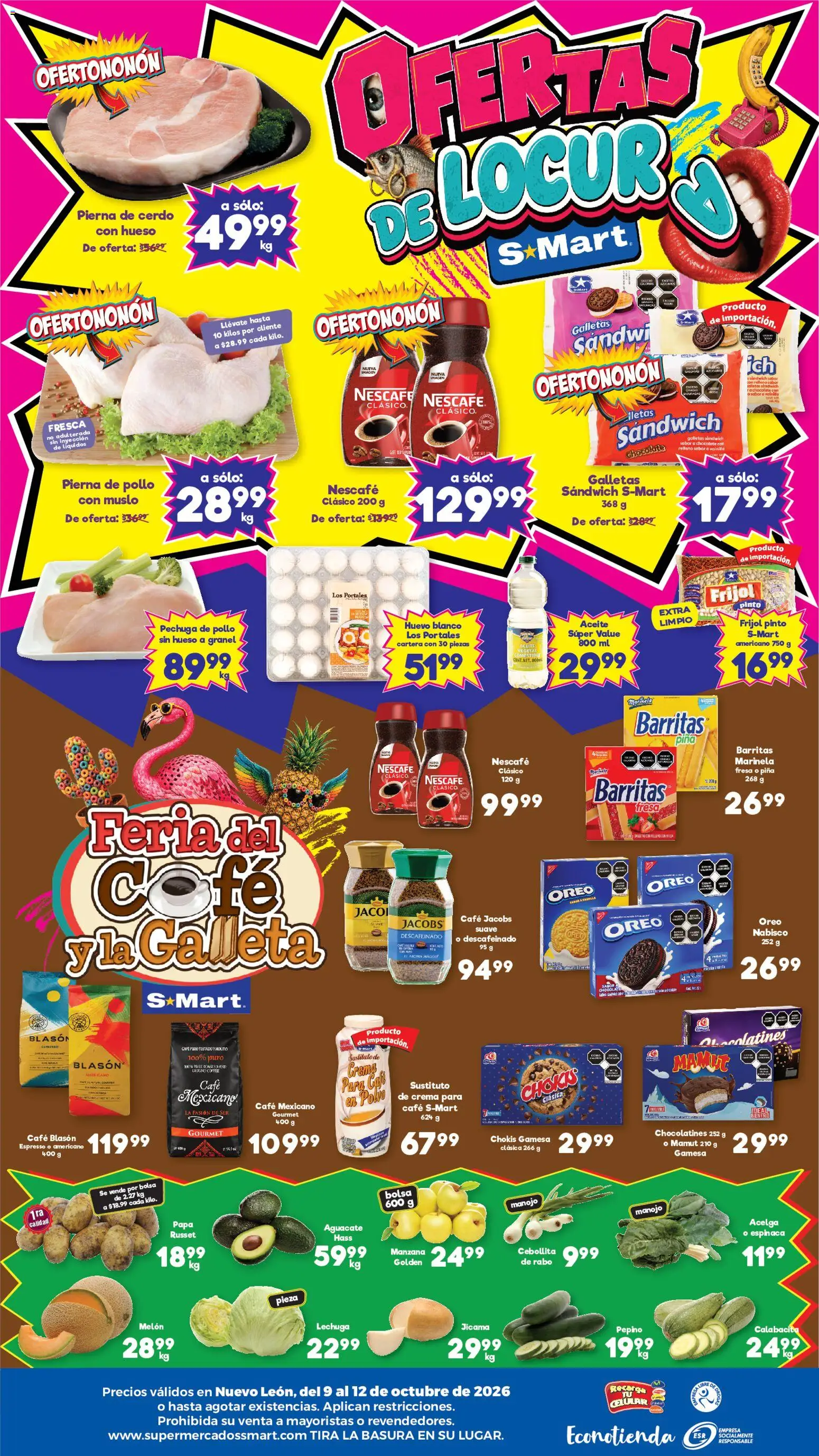 Vista previa las ofertas de la tienda S-Mart - S-Mart folleto Monterrey desde el 09/10/2026 