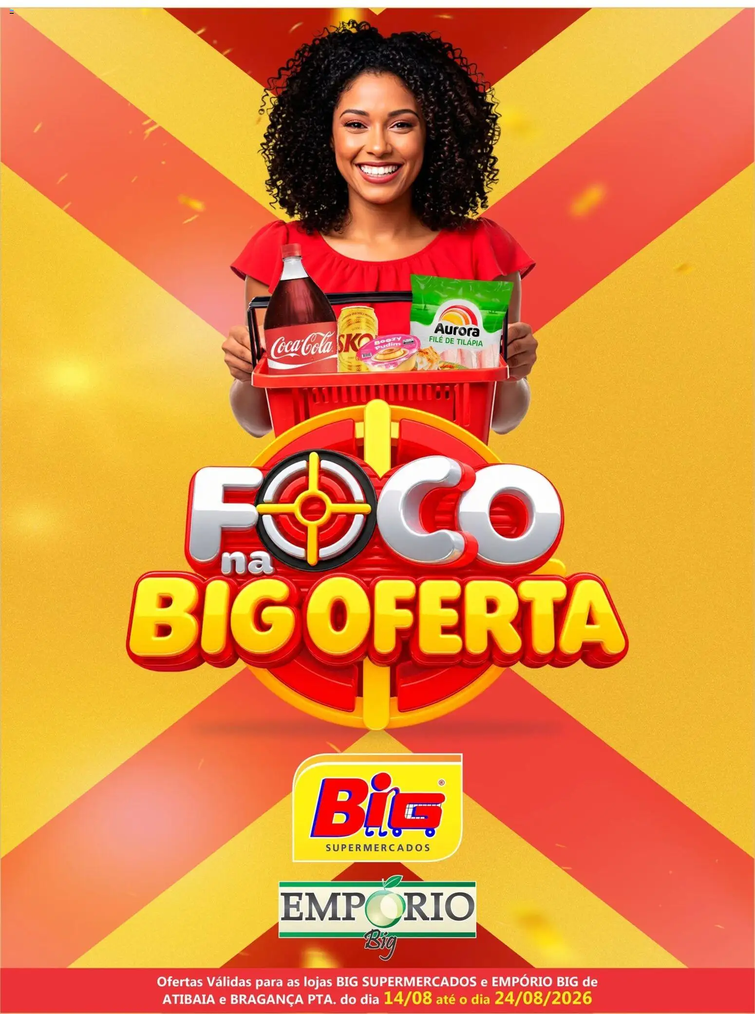 Pré-Visualização do folheto "Big Supermercados - Ofertas da semana" da loja Big Supermercados válido a partir de 14/08/2026 - Pudim, Filé de tilápia, Tilápia