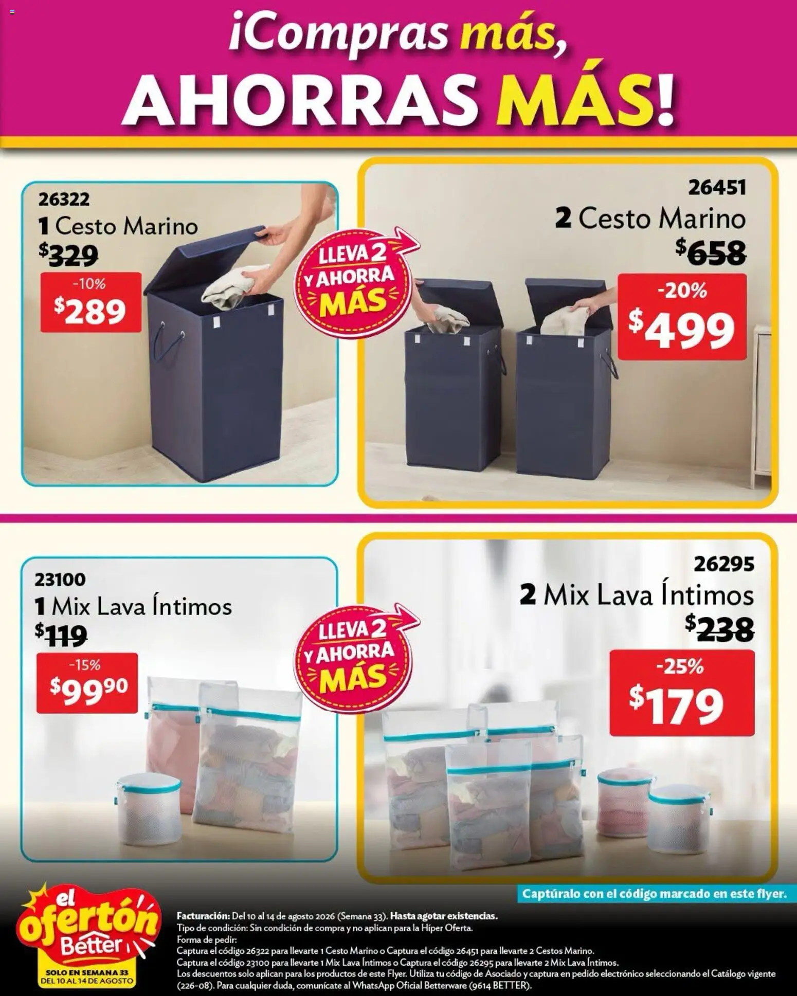 Vista previa las ofertas de la tienda Betterware - Betterware catálogo El Ofertón desde el 10/08/2026 