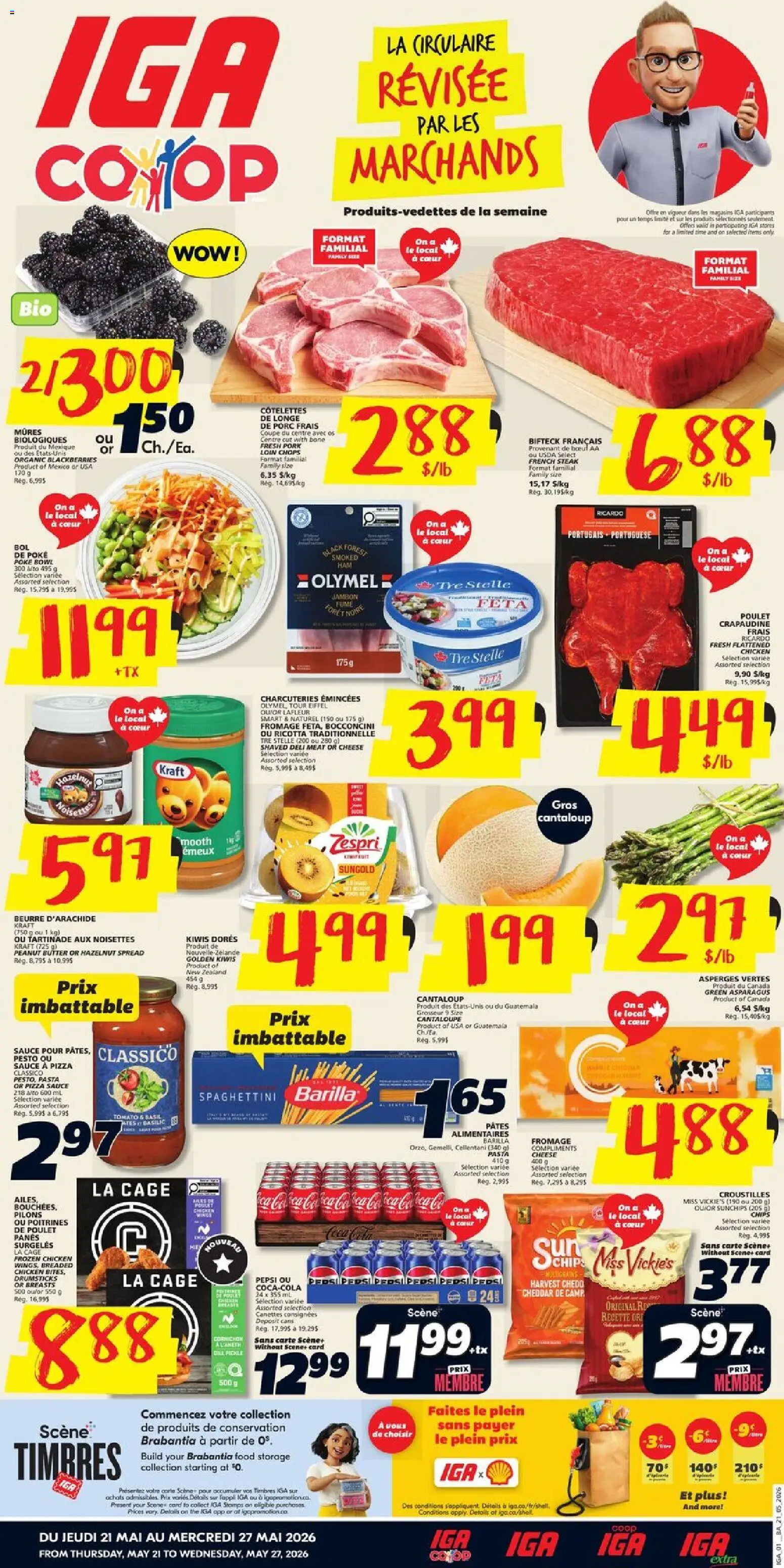 Preview of leaflet IGA weekly flyer / circulaire from shop IGA is valid from May 21, 2026