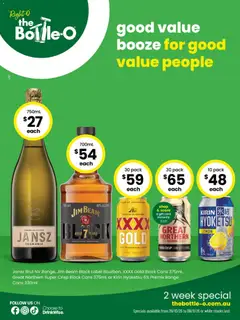 Preview of catalogue The Bottle-O catalogue Albury from shop The Bottle-O valid 26/10/2026