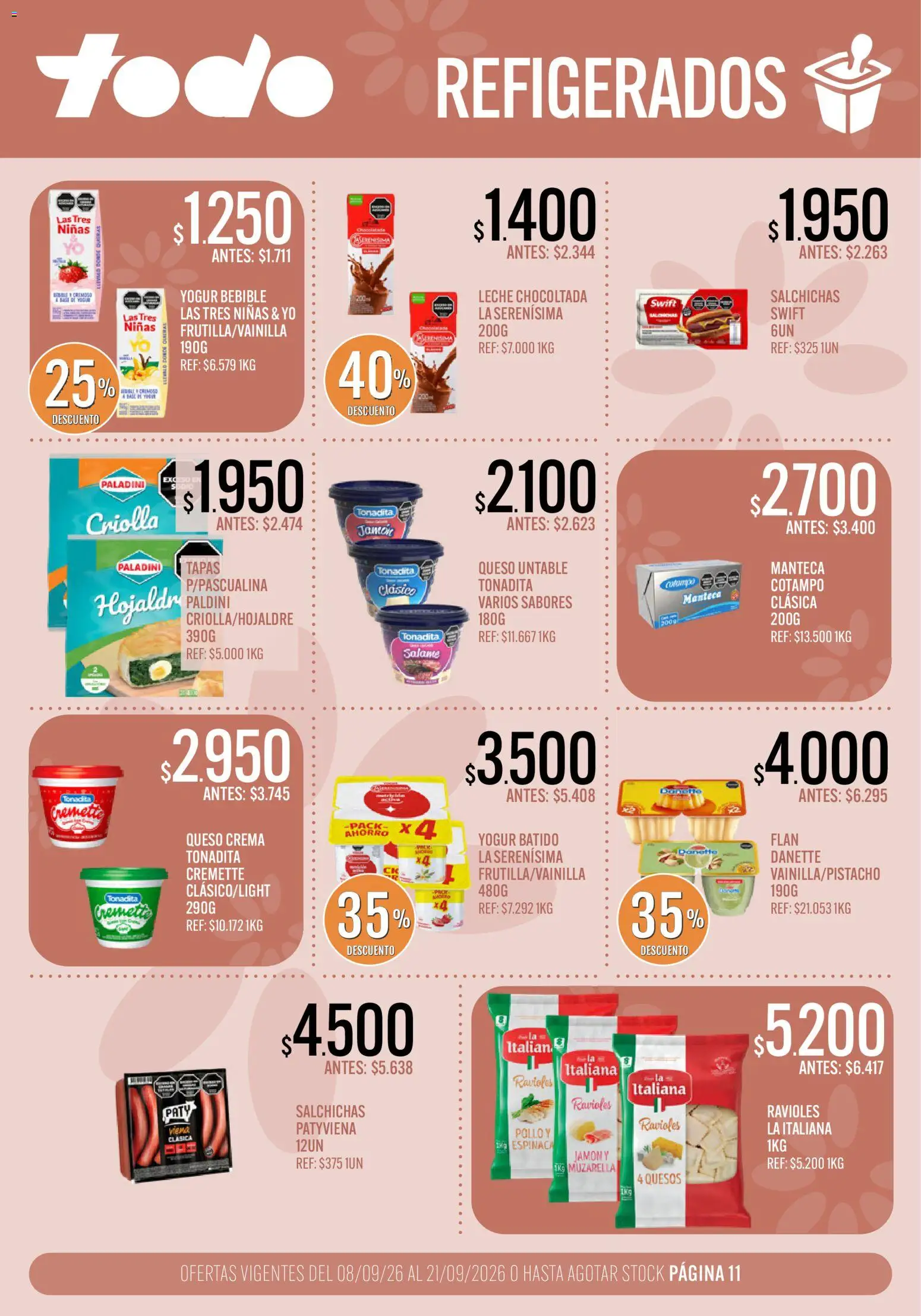 Vista previa del folleto de la tienda Supermercados TODO válido desde el 08/09/2026 