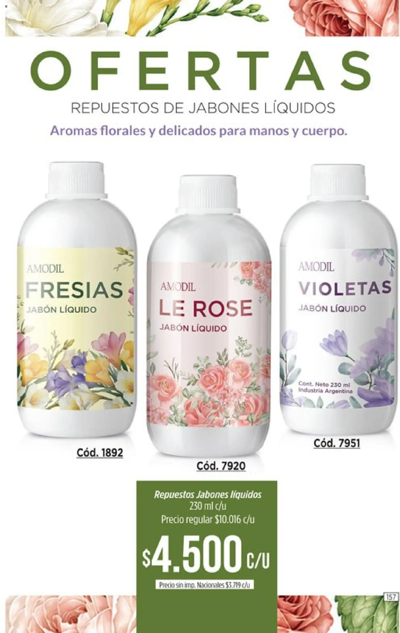 Vista previa del folleto de la tienda Amodil válido desde el 01/10/2026 - Jabón, Jabón líquido