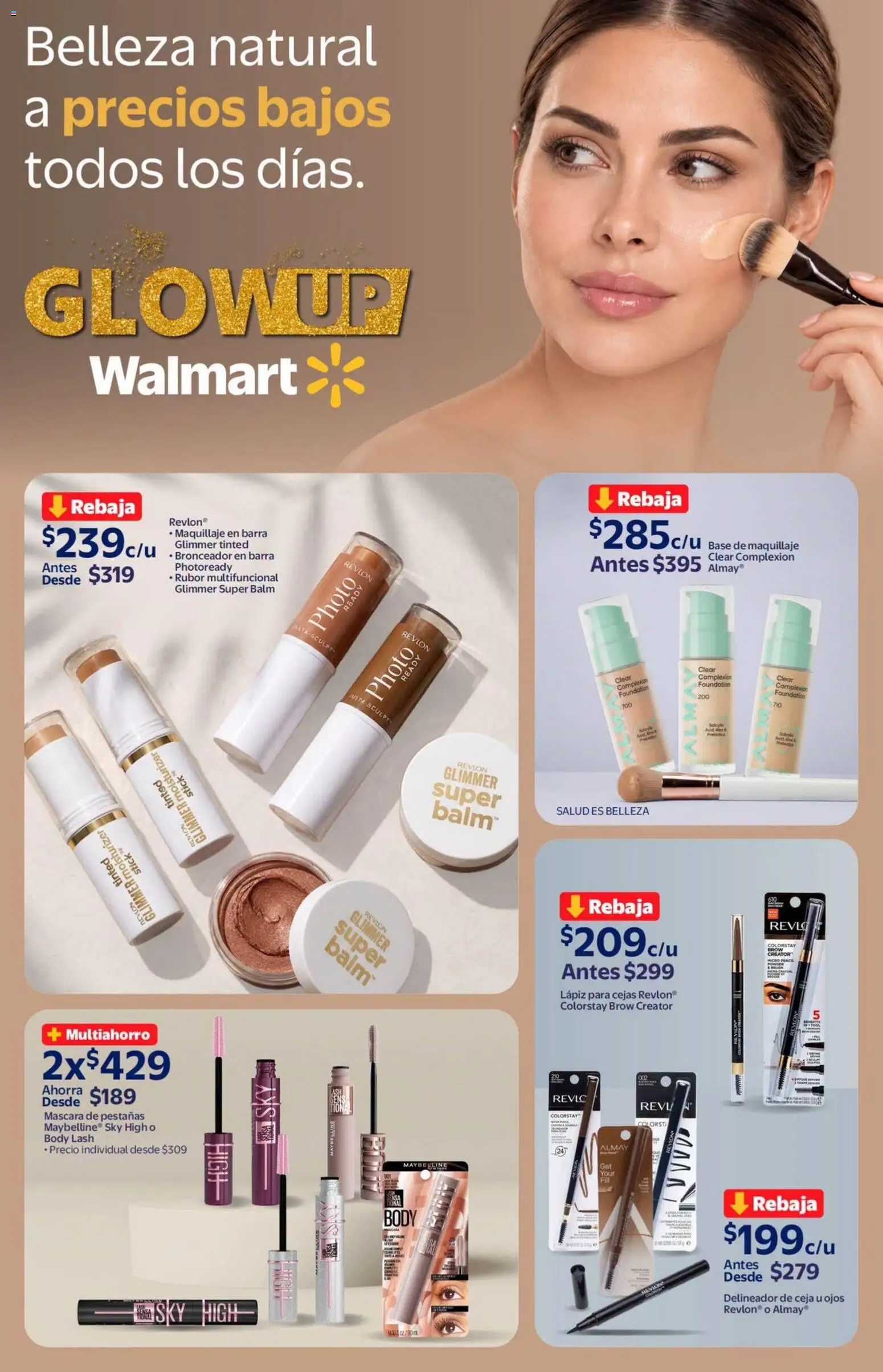 Vista previa las ofertas de la tienda Walmart - Walmart folleto Tu rutina K-Beauty a precios bajos. desde el 18/09/2026 - Body, Rubor, Base de maquillaje, Barra, Máscara, Máscara de pestañas, Delineador, Bronceador