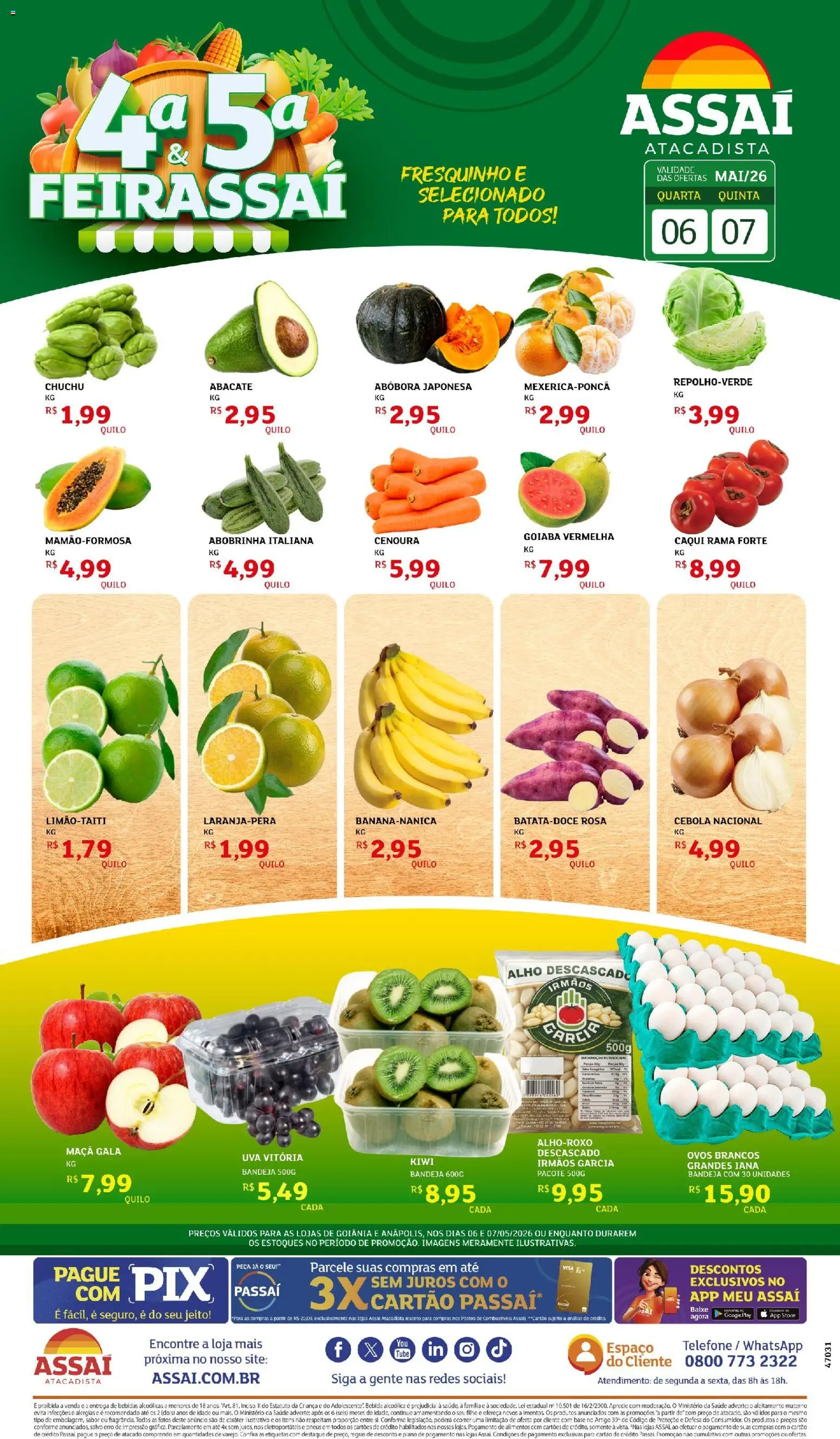Pré-Visualização do folheto "Assaí Atacadista ofertas - GO" da loja Assaí Atacadista válido a partir de 06/05/2026