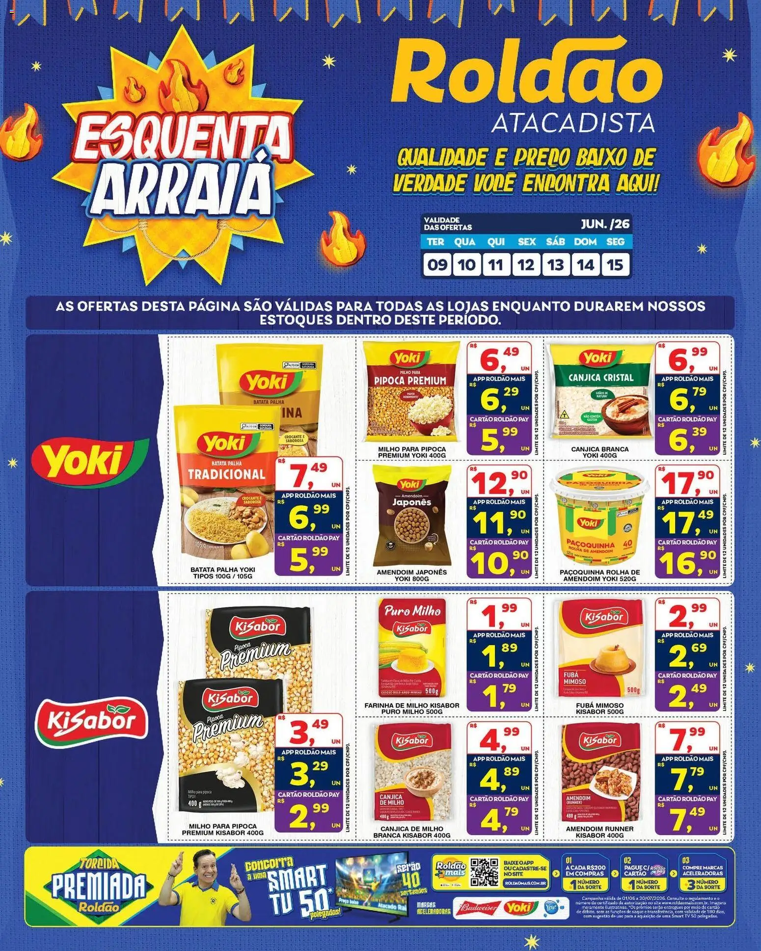 Pré-Visualização do folheto "Roldão ofertas Arraiá" da loja Roldão válido a partir de 09/06/2026