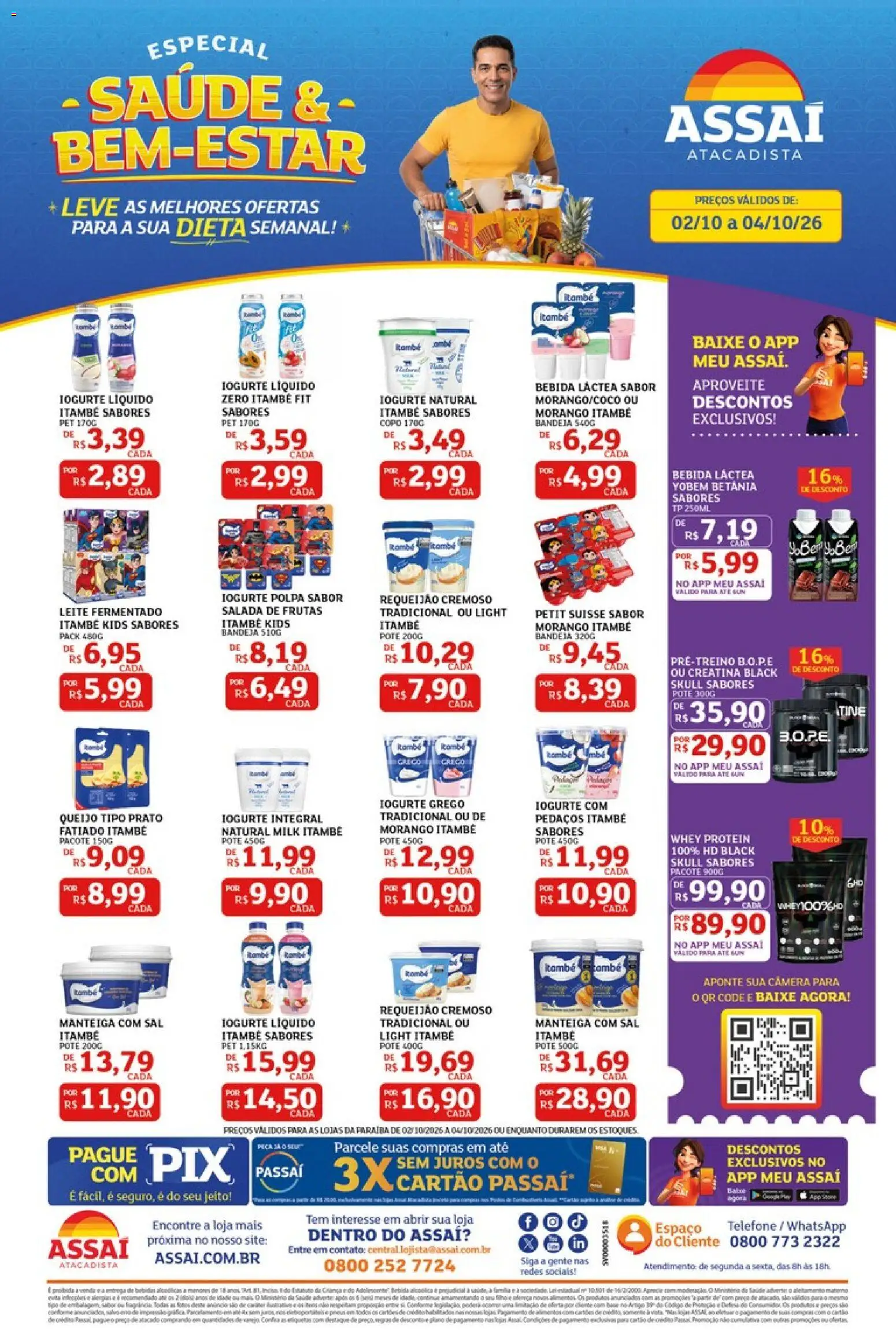 Pré-Visualização do folheto "Assaí Atacadista ofertas - PB" da loja Assaí Atacadista válido a partir de 02/10/2026