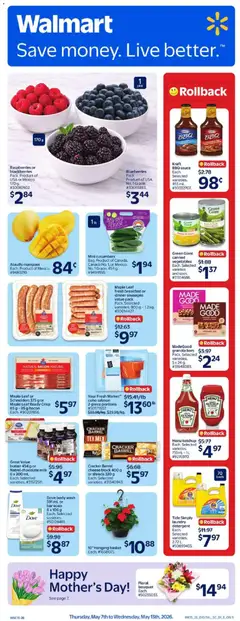 Preview of leaflet Walmart weekly flyer from shop Walmart is valid from May 07, 2026