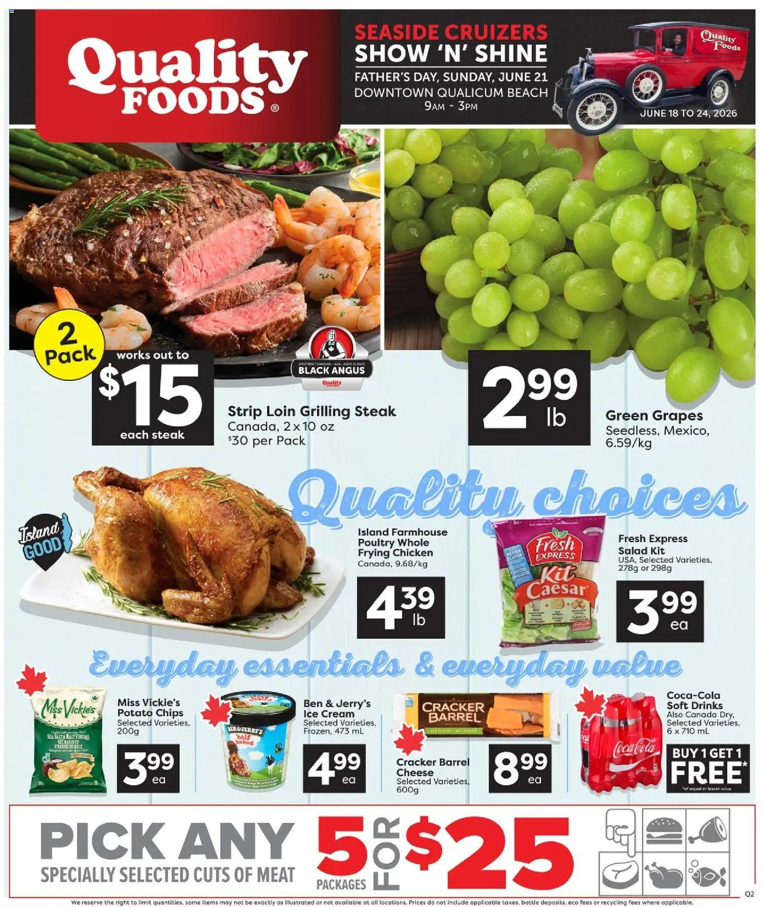 Preview of leaflet Quality Foods weekly flyer / circulaire from shop Quality Foods is valid from Jun 18, 2026