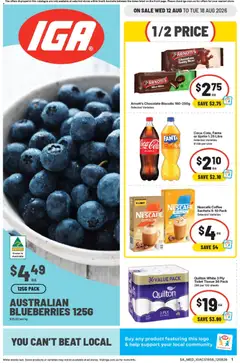Preview of catalogue IGA Local Grocer SA from shop IGA valid 12/08/2026