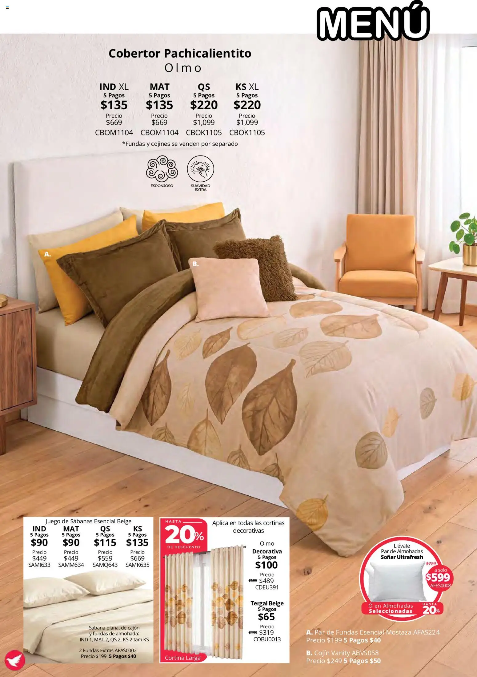 Vista previa las ofertas de la tienda Colchas Concord - Colchas Concord catálogo Colección Cobertor Calor de Hogar desde el 15/10/2026 