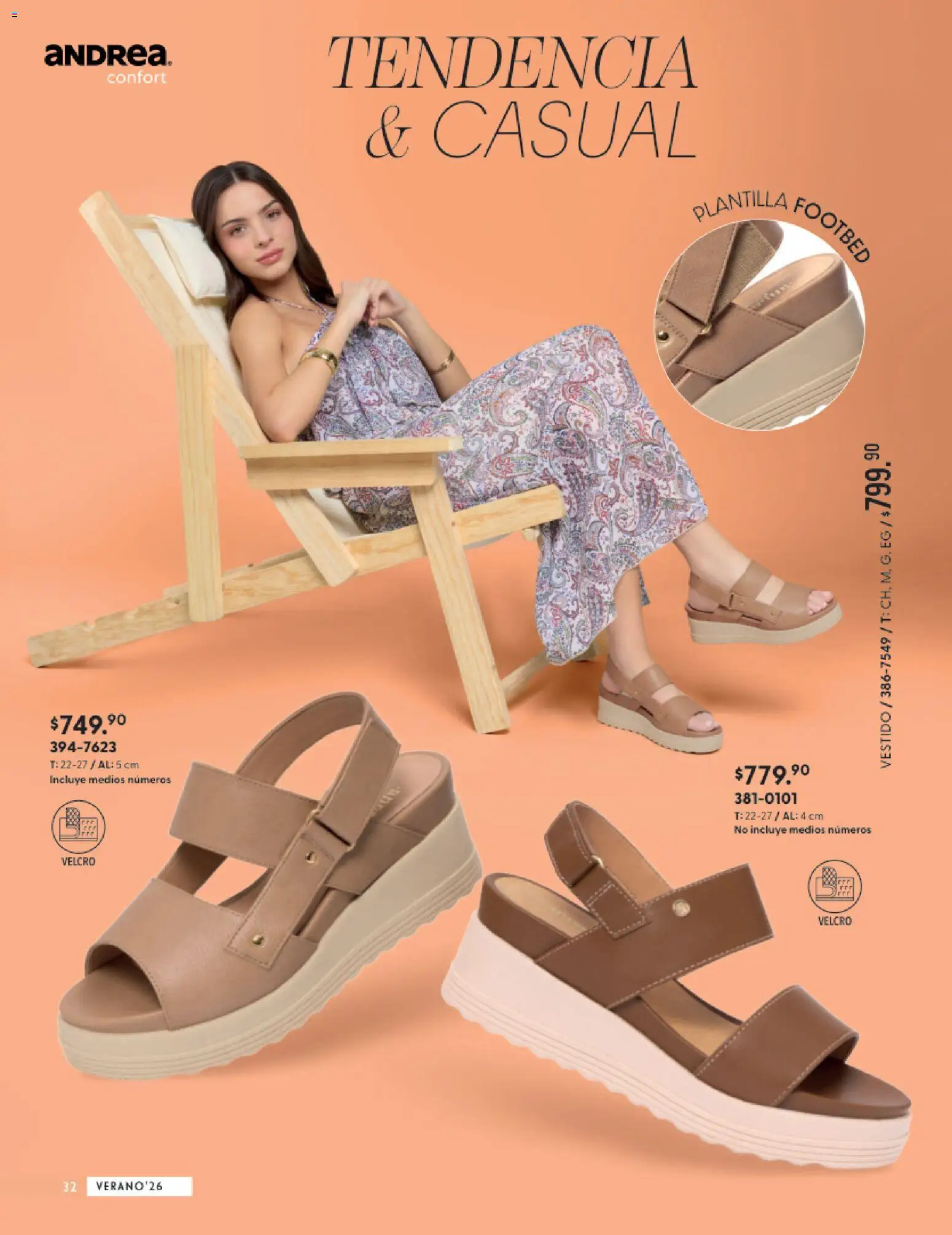 Vista previa las ofertas de la tienda Andrea - Andrea catálogo Calzado Confort desde el 24/05/2026 - Vestido