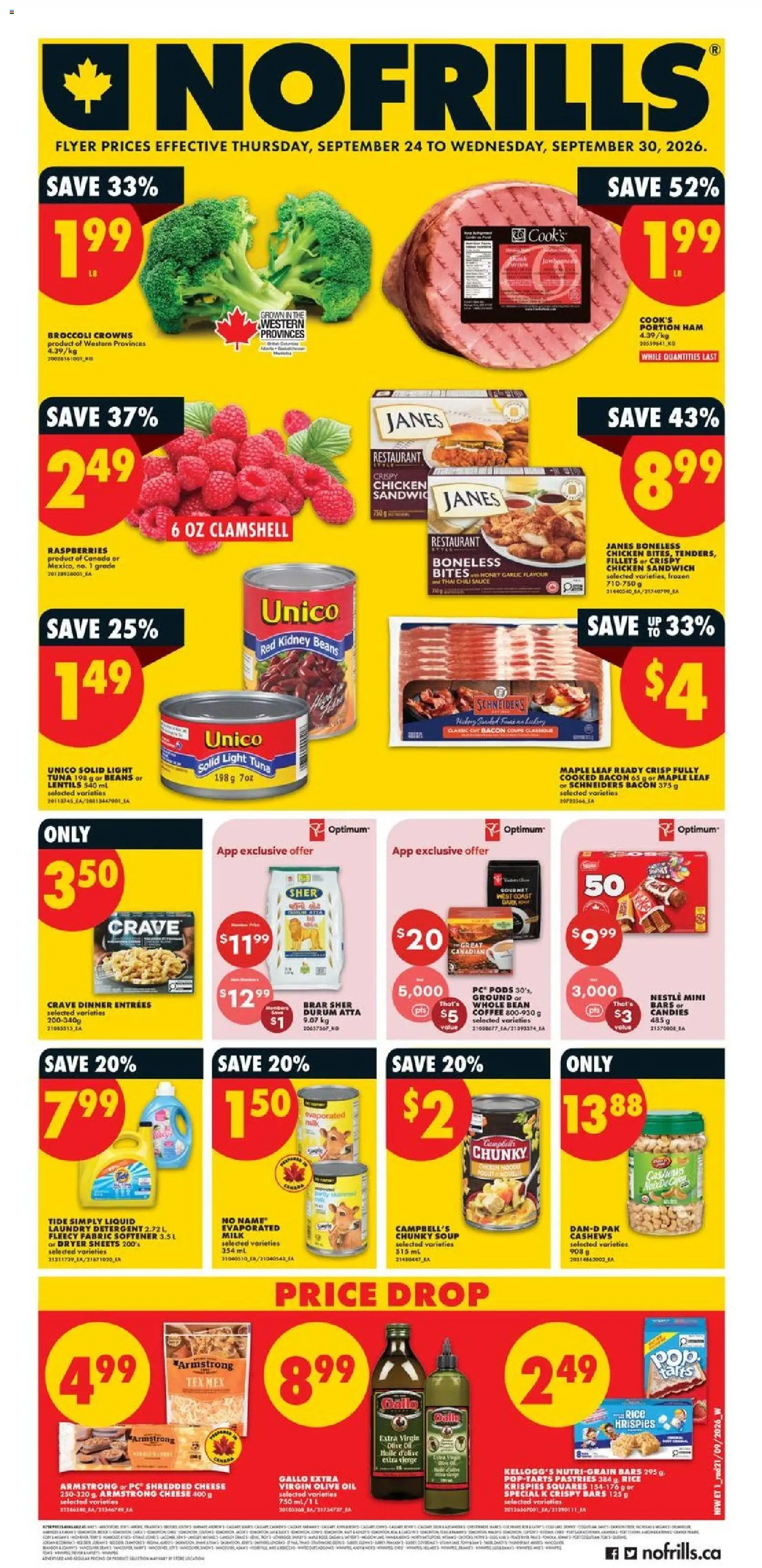 Preview of leaflet No Frills weekly flyer - AB from shop No Frills is valid from Sep 24, 2026