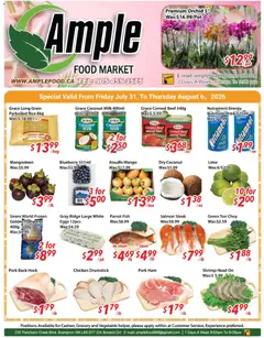 Preview of leaflet Ample Food Market weekly flyer / circulaire from shop Ample Food Market is valid from Jul 31, 2026