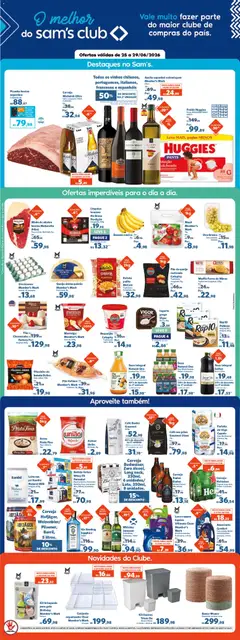 Pré-Visualização do folheto "Sam's Club - Ofertas da semana" da loja Sam's Club válido a partir de 25/06/2026