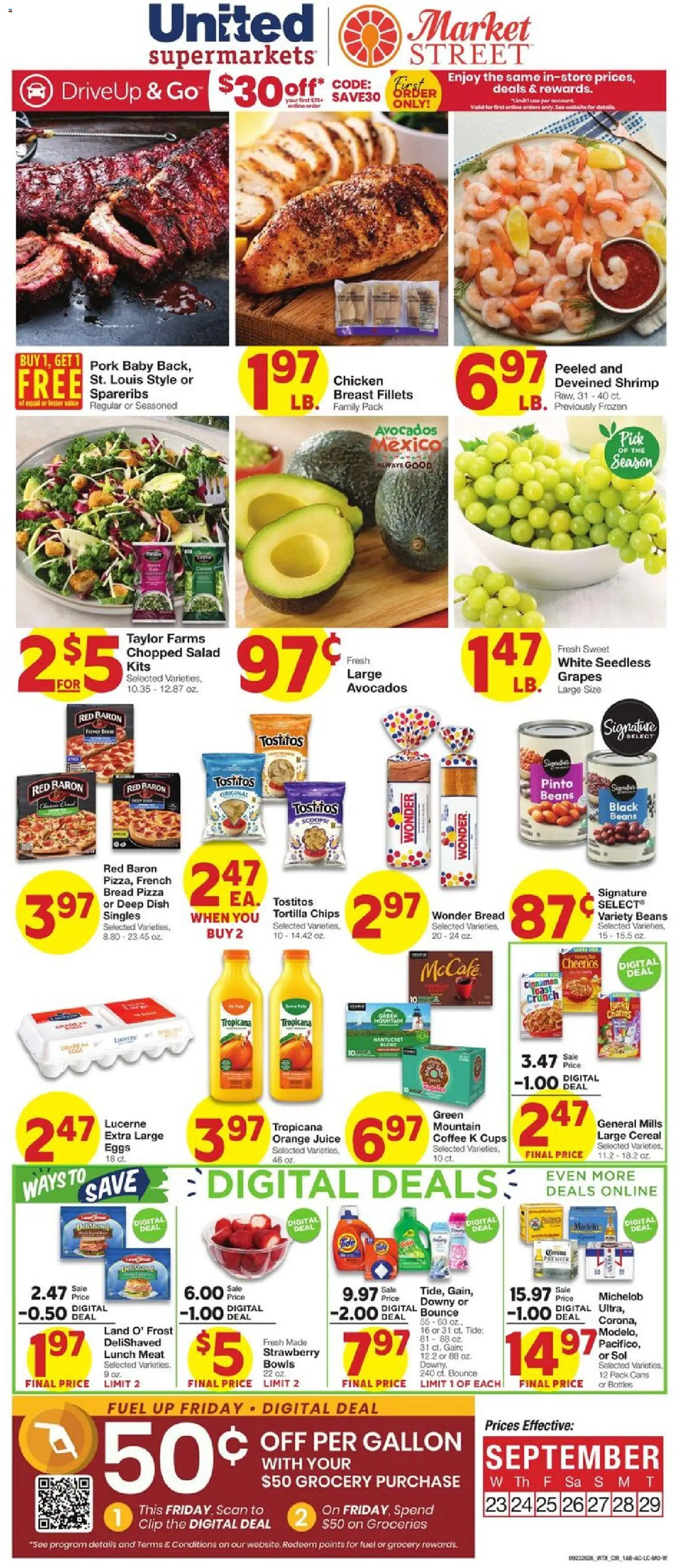 Ad Preview of United Supermarkets United Supermarkets Weekly Ad from 09/23/2026