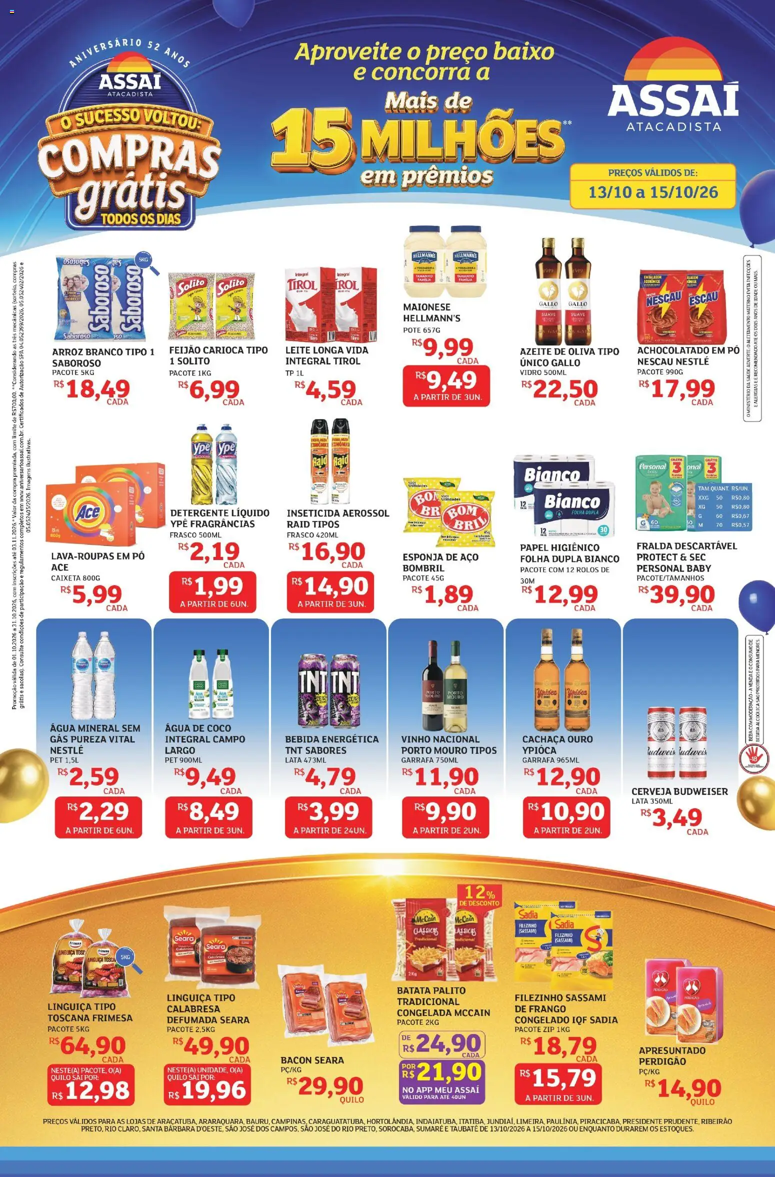 Pré-Visualização do folheto "Assaí Atacadista ofertas - SP" da loja Assaí Atacadista válido a partir de 13/10/2026