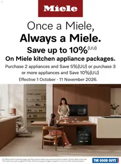 Preview of catalogue The Good Guys catalogue Miele from shop The Good Guys valid 01/10/2026
