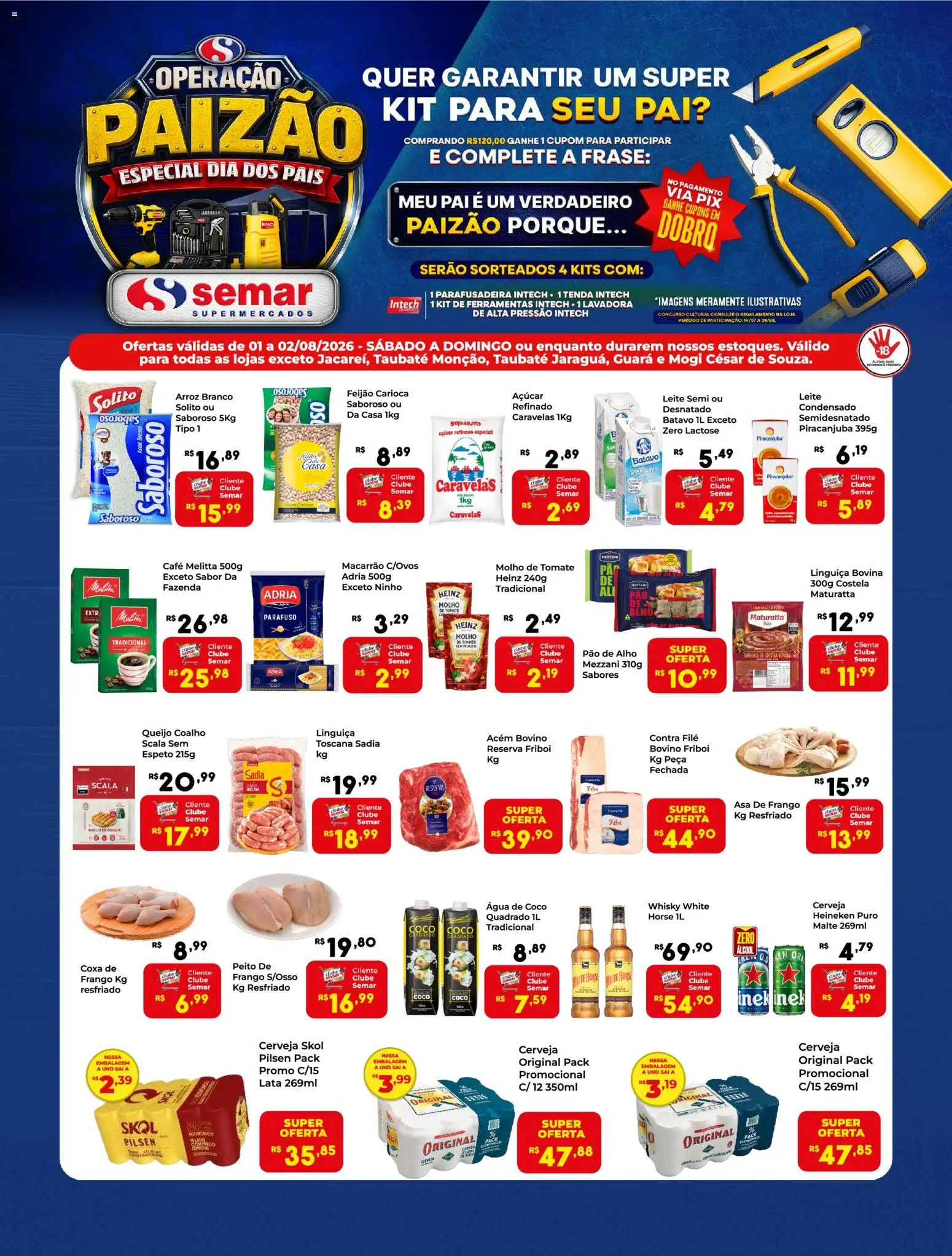 Pré-Visualização do folheto "Semar Supermercado ofertas FDS" da loja Semar Supermercado válido a partir de 01/08/2026