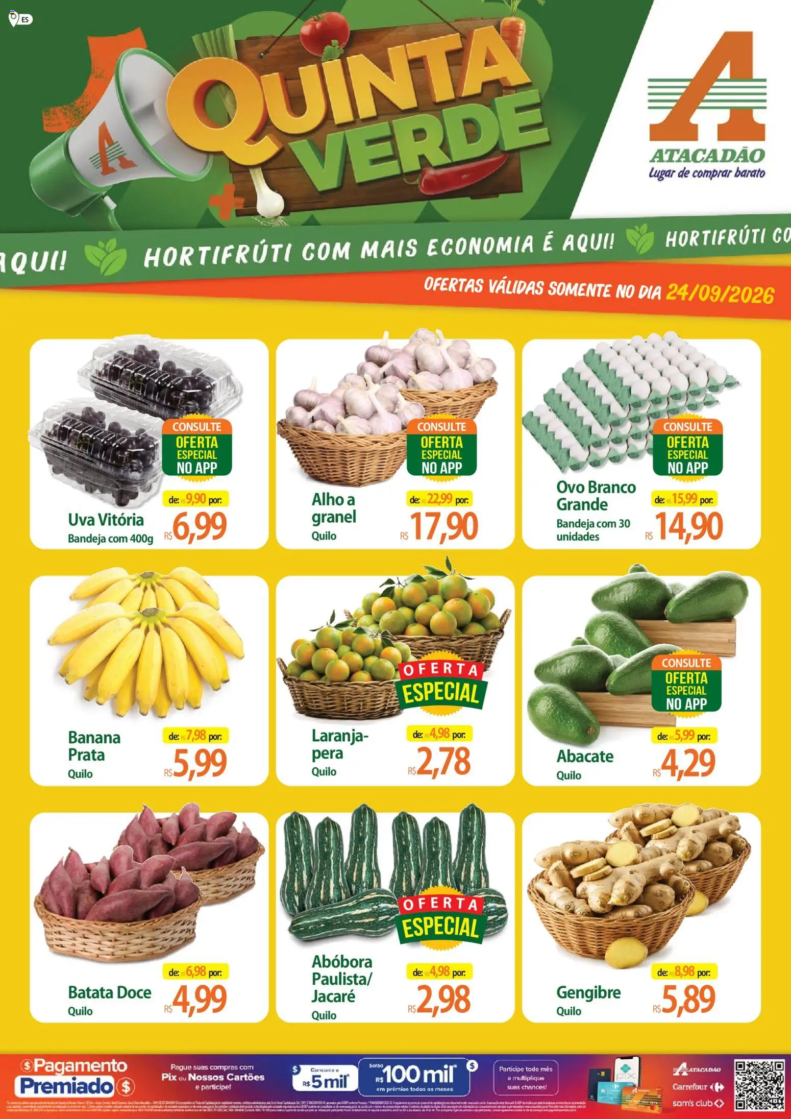 Pré-Visualização do folheto "Atacadão ofertas - ES" da loja Atacadão válido a partir de 24/09/2026