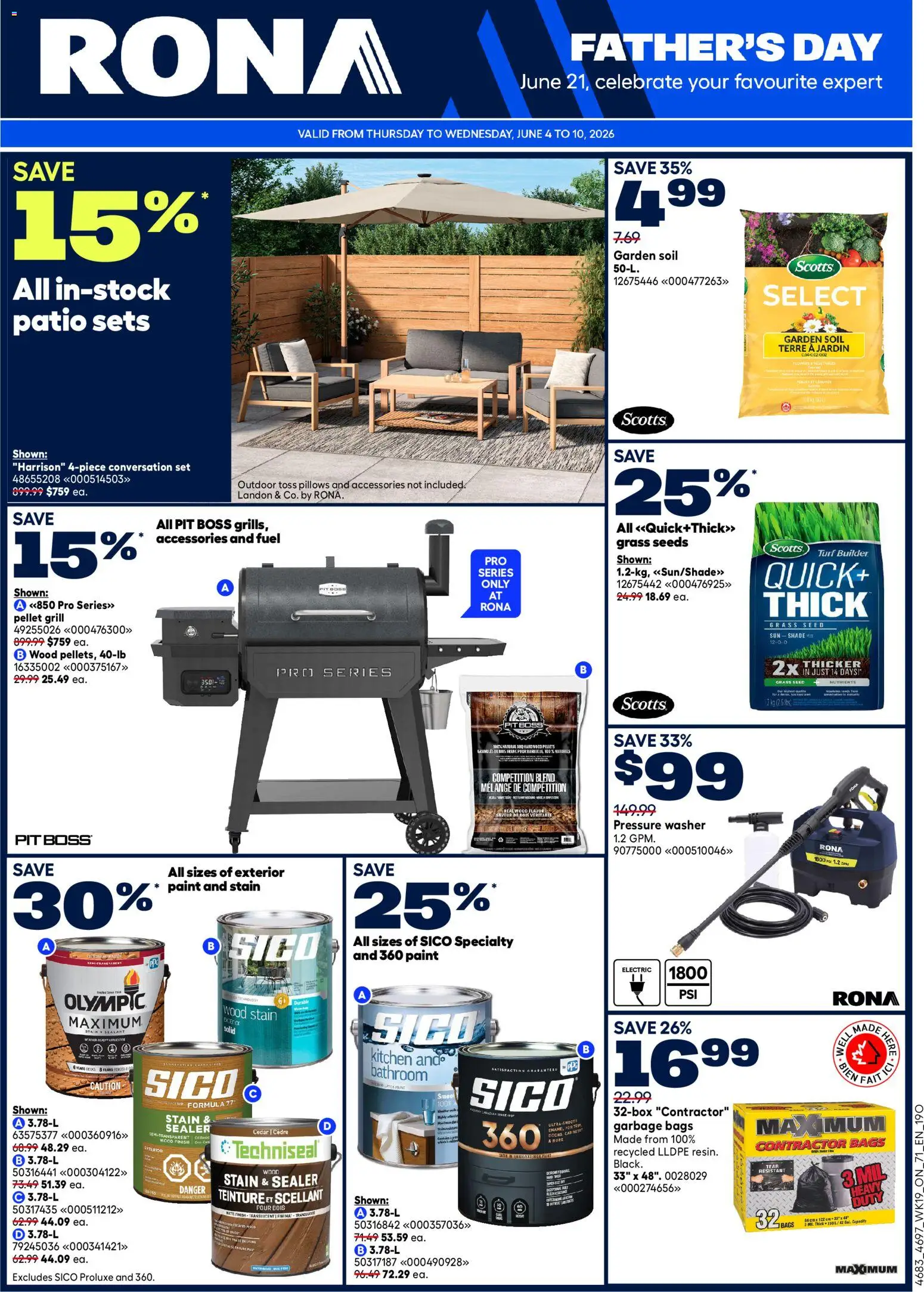Preview of leaflet Rona weekly flyer from shop Rona is valid from Jun 04, 2026