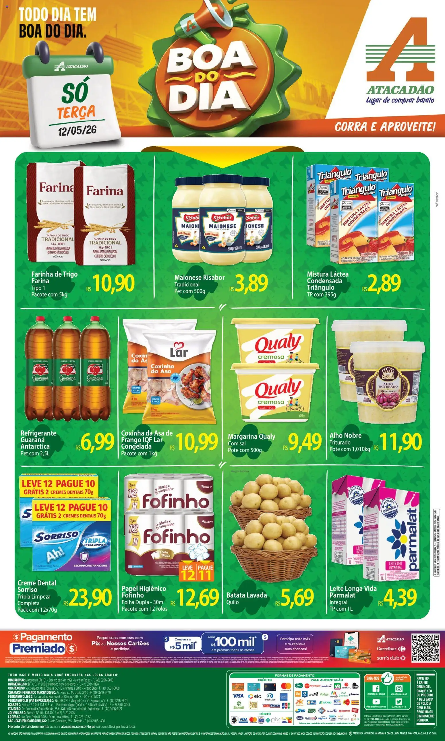 Pré-Visualização do folheto "Atacadão ofertas - SC" da loja Atacadão válido a partir de 12/05/2026