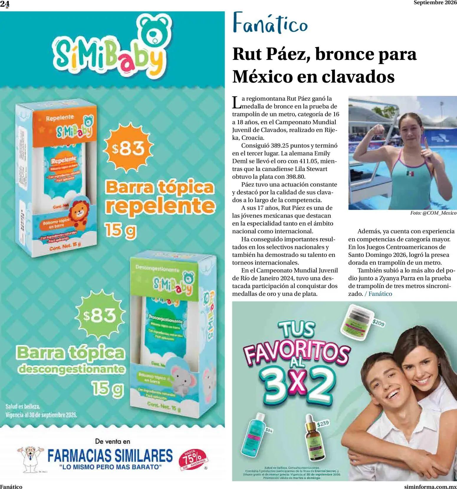 Vista previa las ofertas de la tienda Farmacias Similares - Farmacias Similares catálogo desde el 01/09/2026 