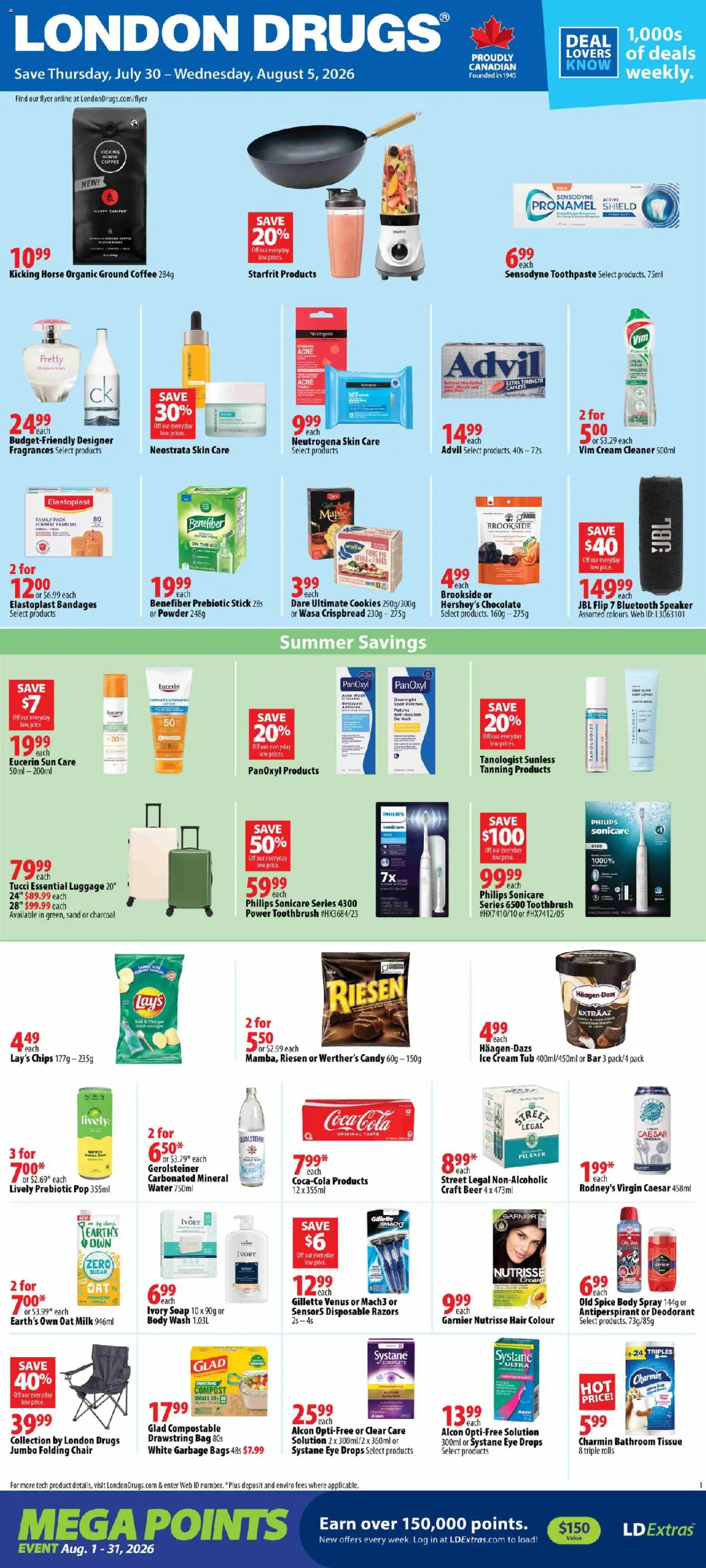 Preview of leaflet London Drugs weekly flyer / circulaire from shop London Drugs is valid from Jul 30, 2026