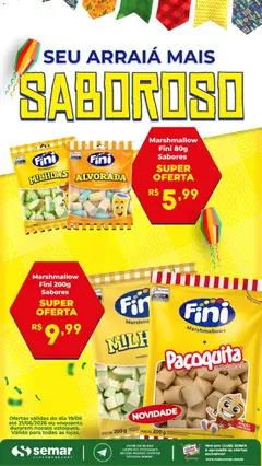 Pré-Visualização do folheto "Semar Supermercado ofertas Saboroso" da loja Semar Supermercado válido a partir de 19/06/2026