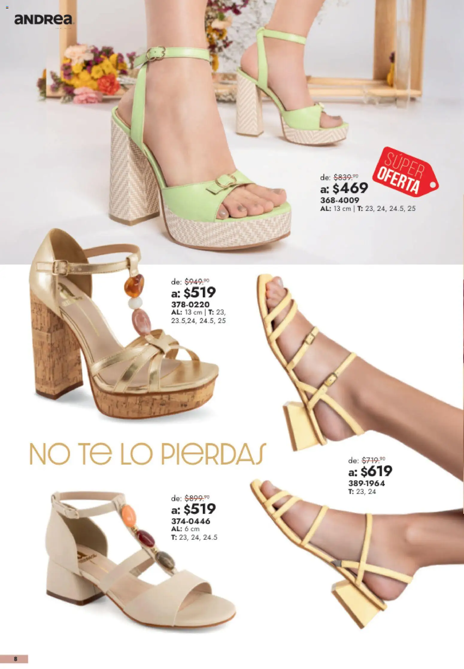 Vista previa las ofertas de la tienda Andrea - Andrea catálogo Outlet desde el 26/07/2026 