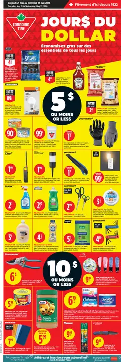 Preview of leaflet Canadian Tire circulaire - Jours Du Dollar from shop Canadian Tire is valid from May 21, 2026