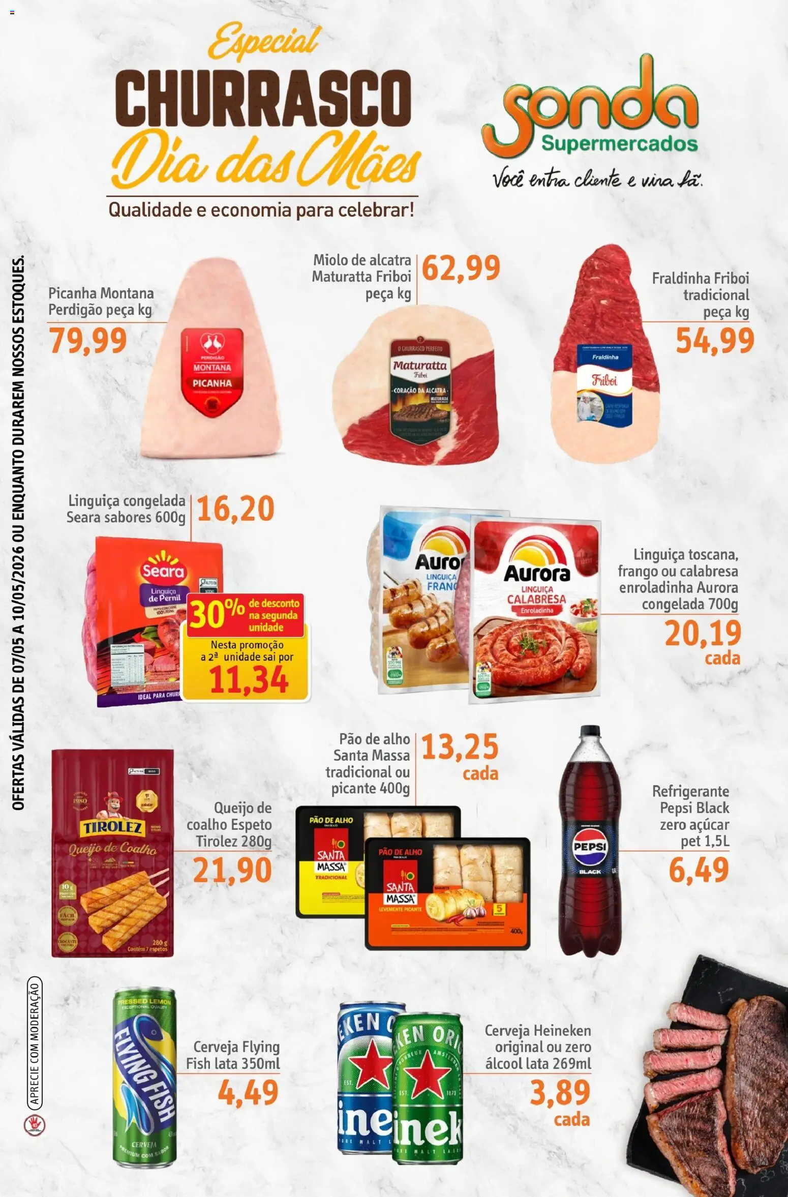 Pré-Visualização do folheto "Sonda ofertas Especial Churrasco dia Das Mães" da loja Sonda válido a partir de 07/05/2026