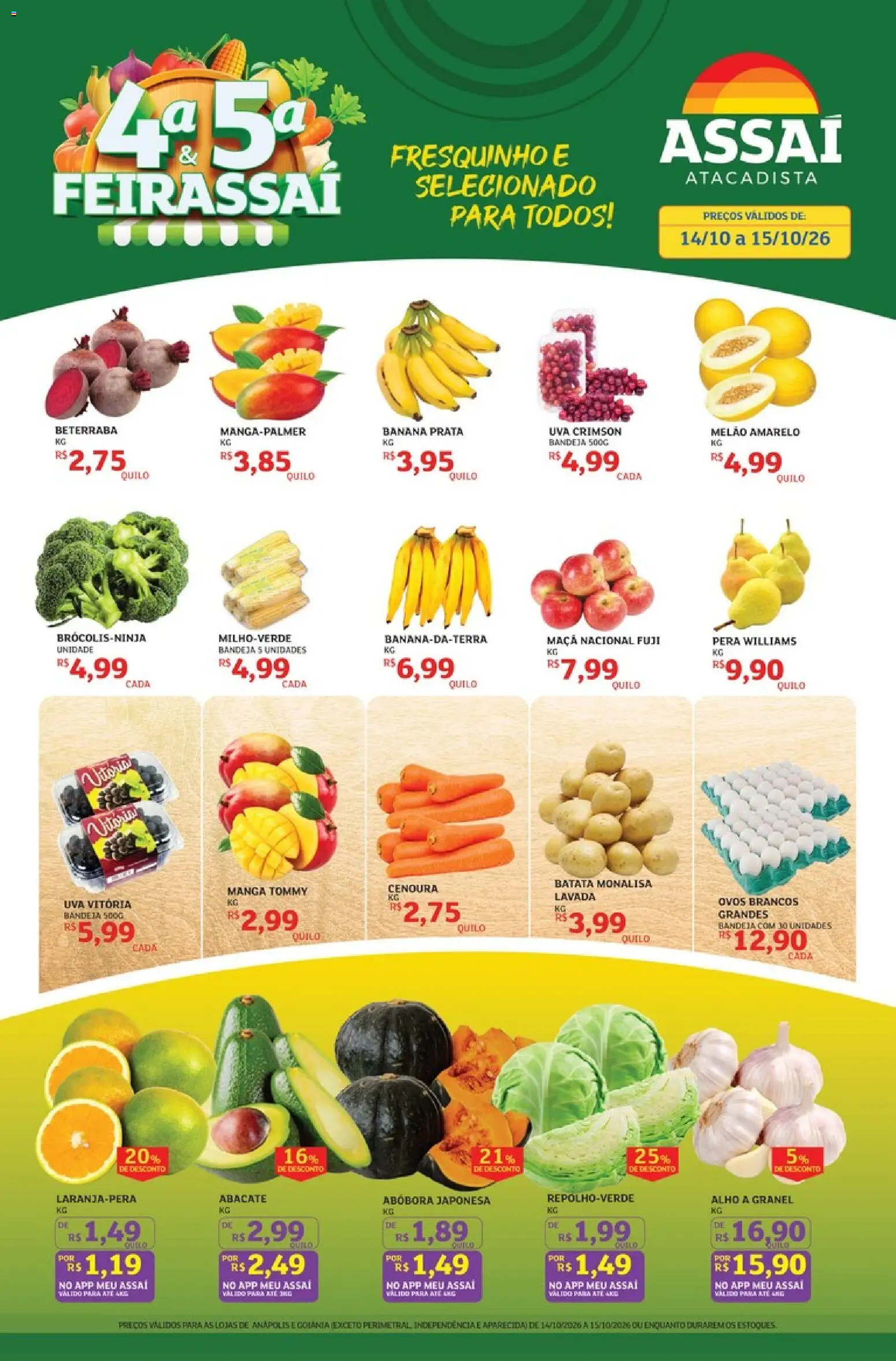 Pré-Visualização do folheto "Assaí Atacadista ofertas - GO" da loja Assaí Atacadista válido a partir de 14/10/2026