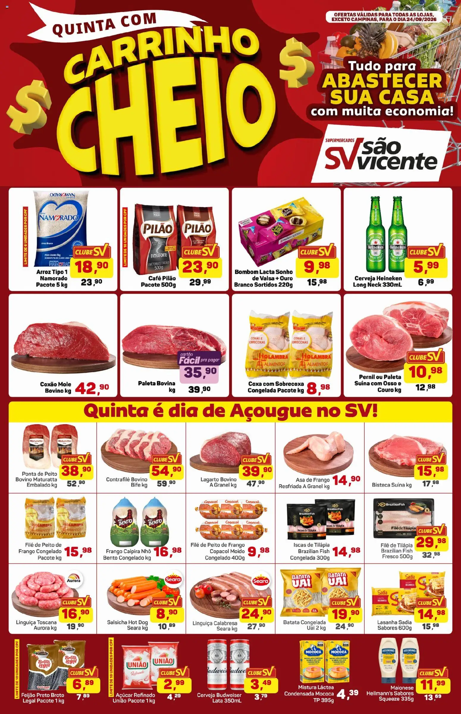 Pré-Visualização do folheto "Supermercados São Vicente - Ofertas da semana" da loja Supermercados São Vicente válido a partir de 24/09/2026