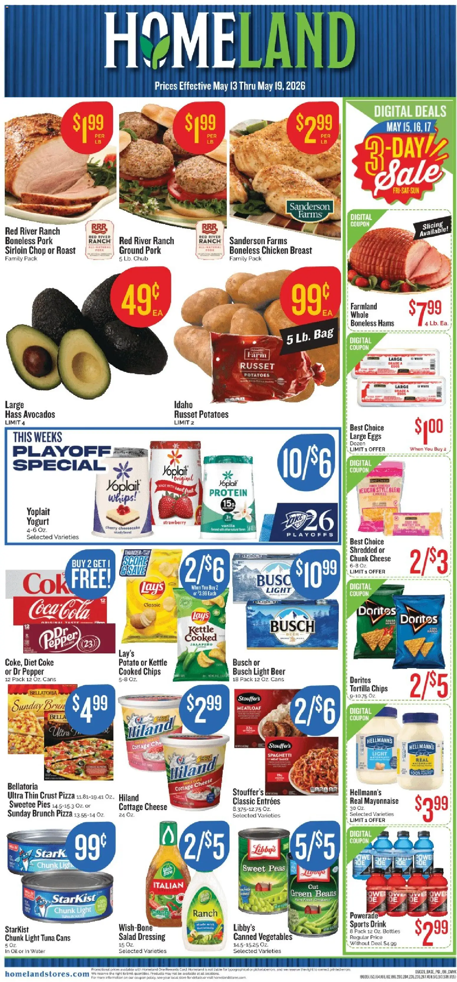Ad Preview of Homeland Homeland Weekly Ad from 05/13/2026